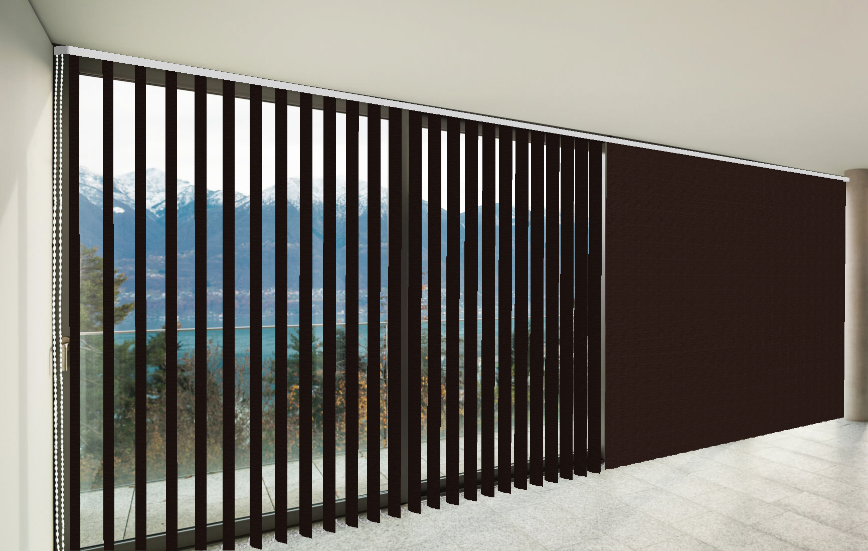 CORTINA VERTICALES OPACO C BLACK OUT COLOR MARRÓN CORTINARTE CORTINA VERTICALES OPACO C BLACK OUT COLOR MARRÓN CORTINARTE