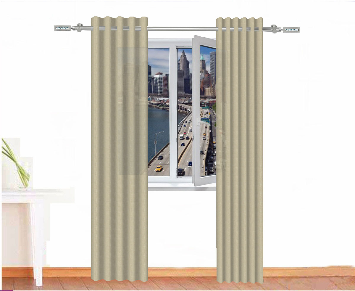 CORTINA DECORATIVA IMHOTEP COLOR OCREO CLARO