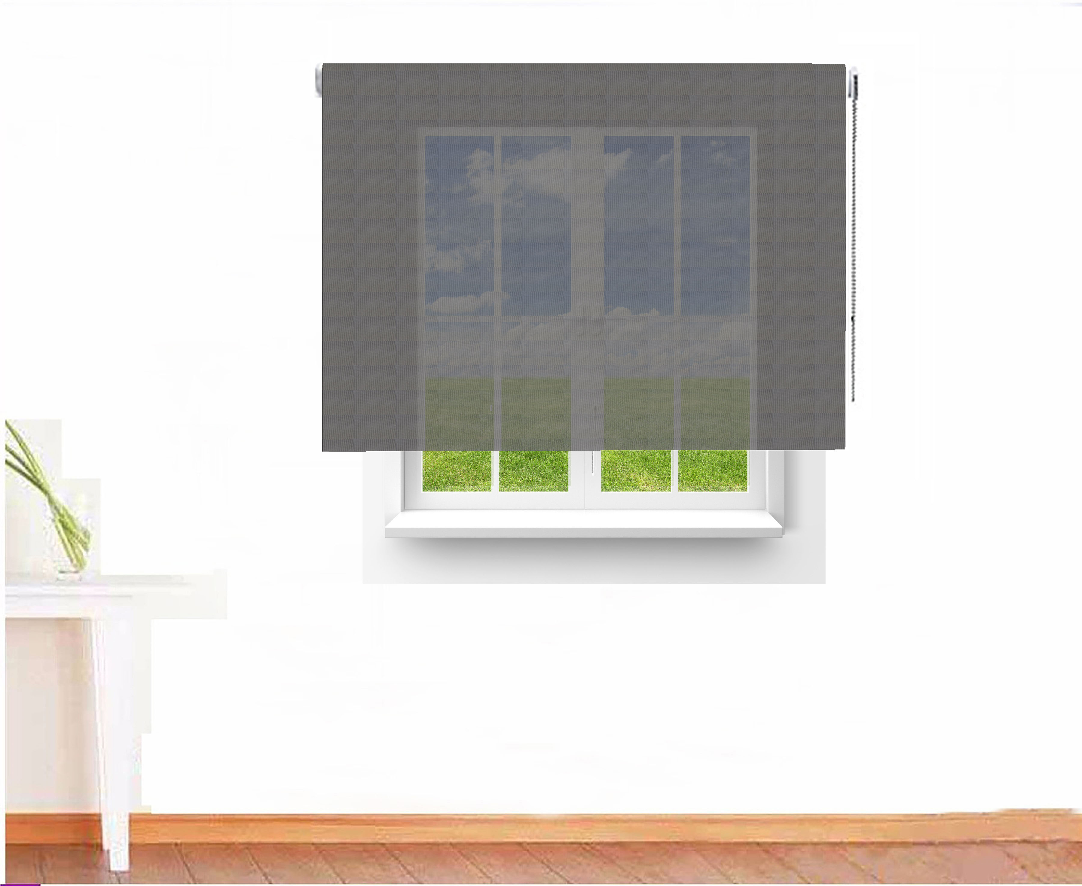 ESTOR ENROLLABLE SCREEN 3500 IGN÷FUGO COLOR NEGRO-PLATA