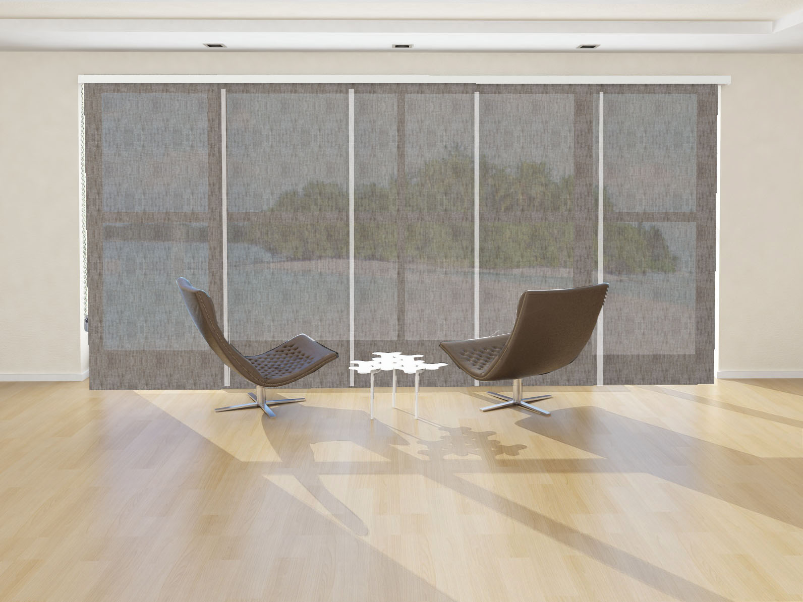PANEL JAPONÉS VISILLO RA COLOR MARRÓN BEIGE