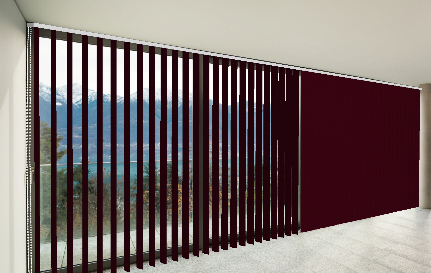 CORTINAS VERTICALES OPACO C BLACK OUT COLOR BURDEOS CORTINARTE CORTINAS VERTICALES OPACO C BLACK OUT COLOR BURDEOS CORTINARTE