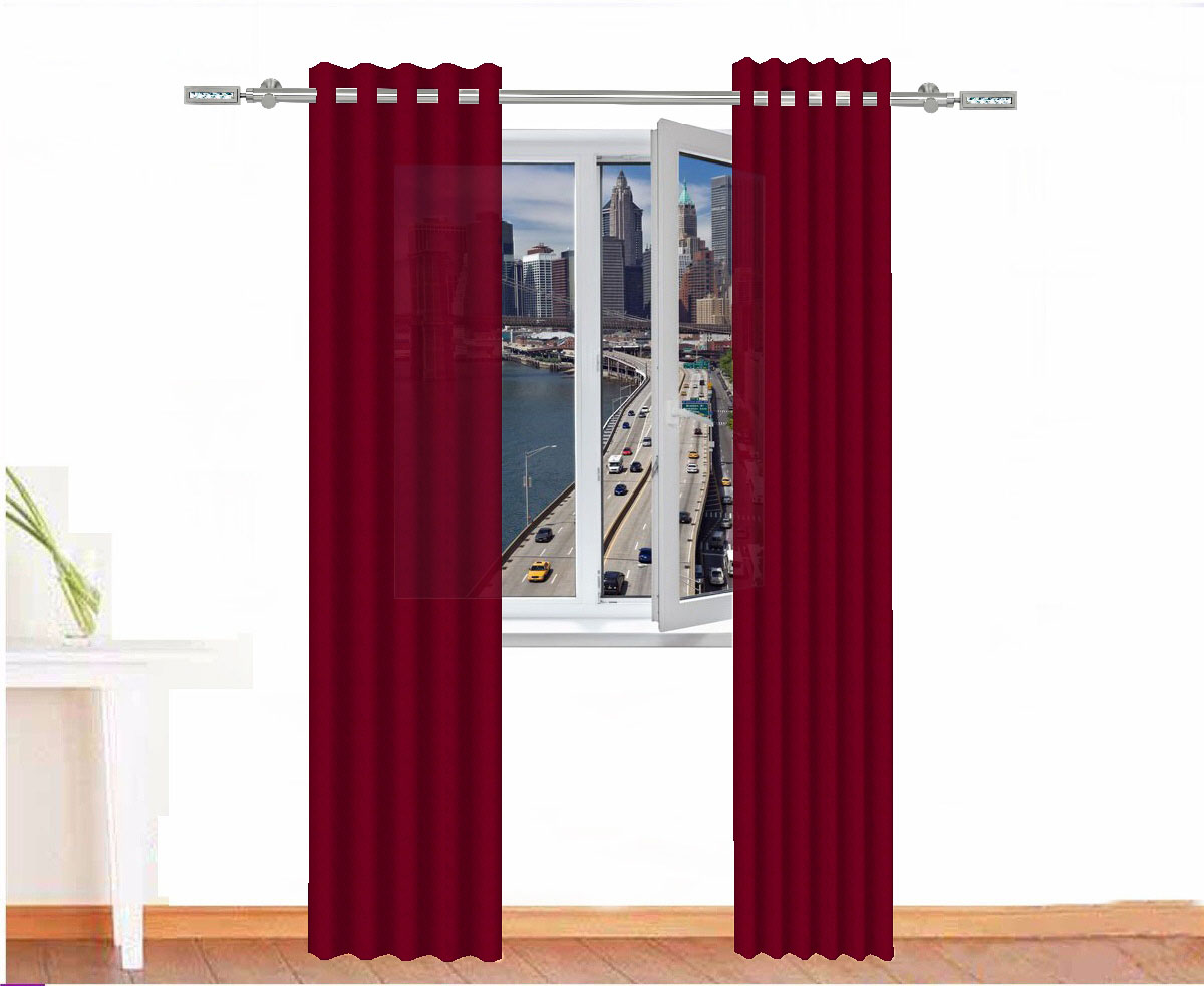 CORTINA DECORATIVA SEJMET COLOR FRAMBUESA