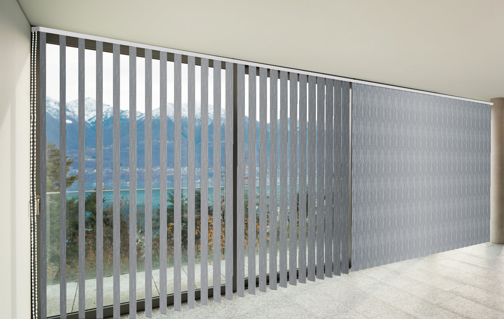 CORTINAS VERTICALES TRASLÚCIDO SHANTUNG COLOR SULFÁN CORTINARTE