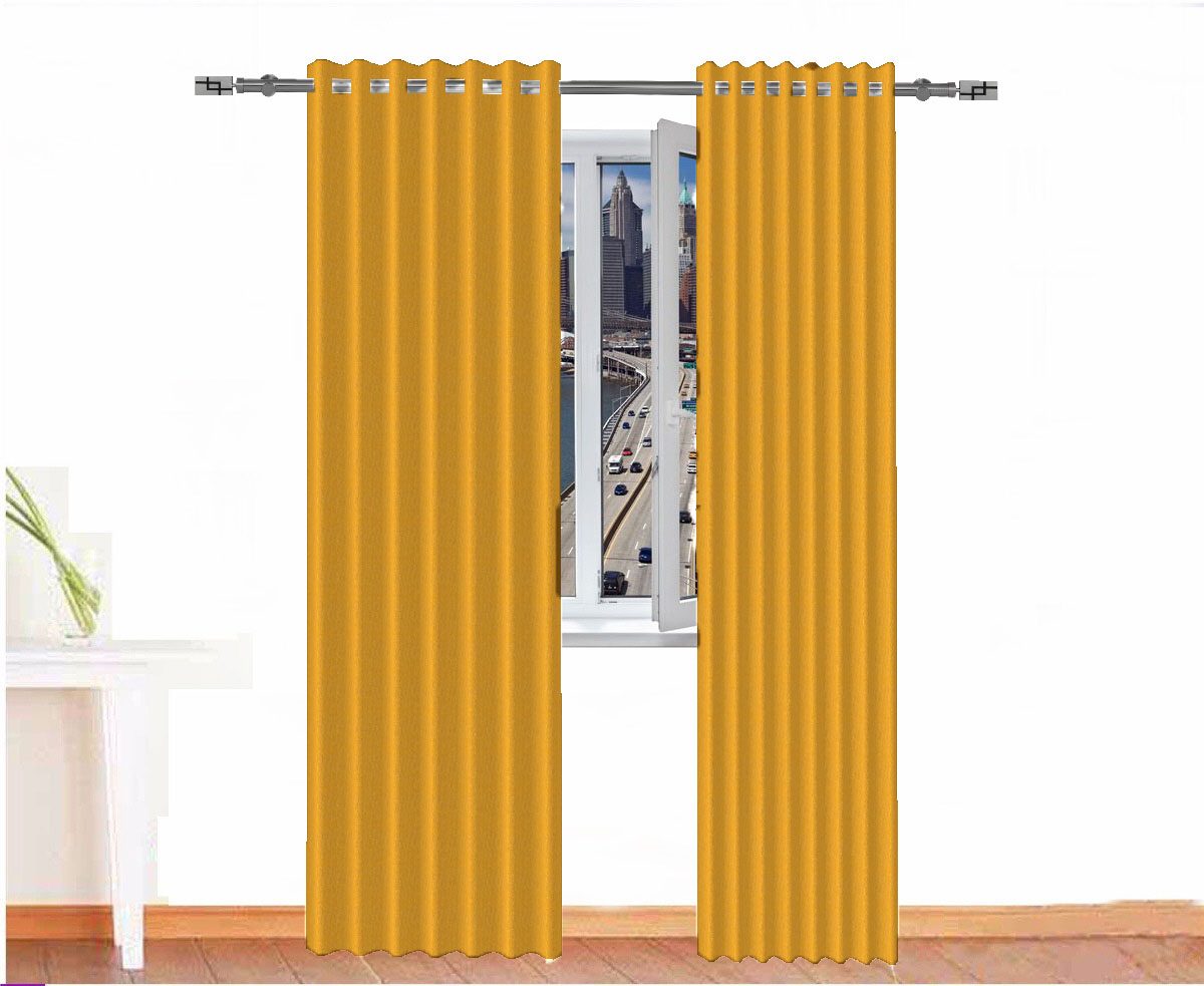 CORTINA OPACA BASTET COLOR NARANJA ORO