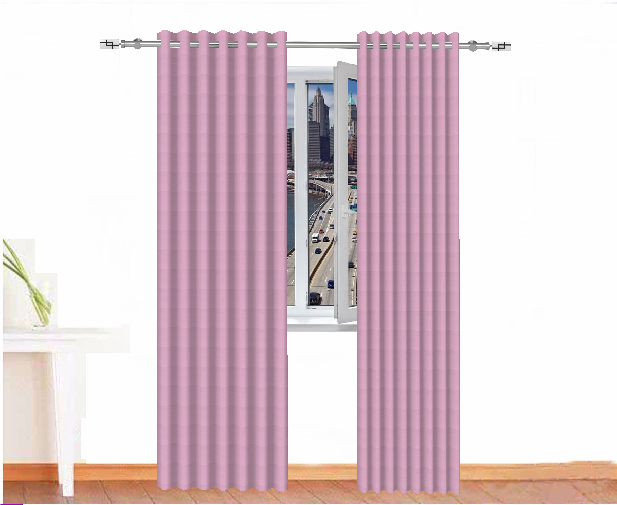CORTINA OPACA HELIOS IGNÍFUGO COLOR MALVA CORTINARTE