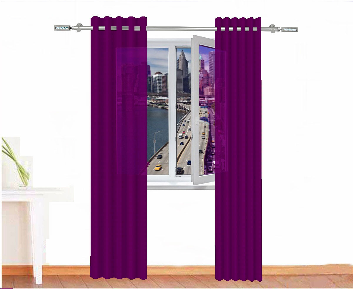 CORTINA DECORATIVA SEJMET COLOR FUCSIA