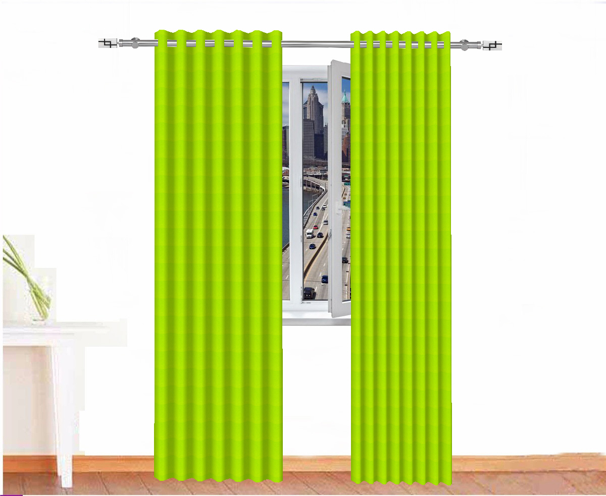 CORTINA OPACA HELIOS IGNÍFUGO COLOR VERDE PISTACHO CORTINARTE