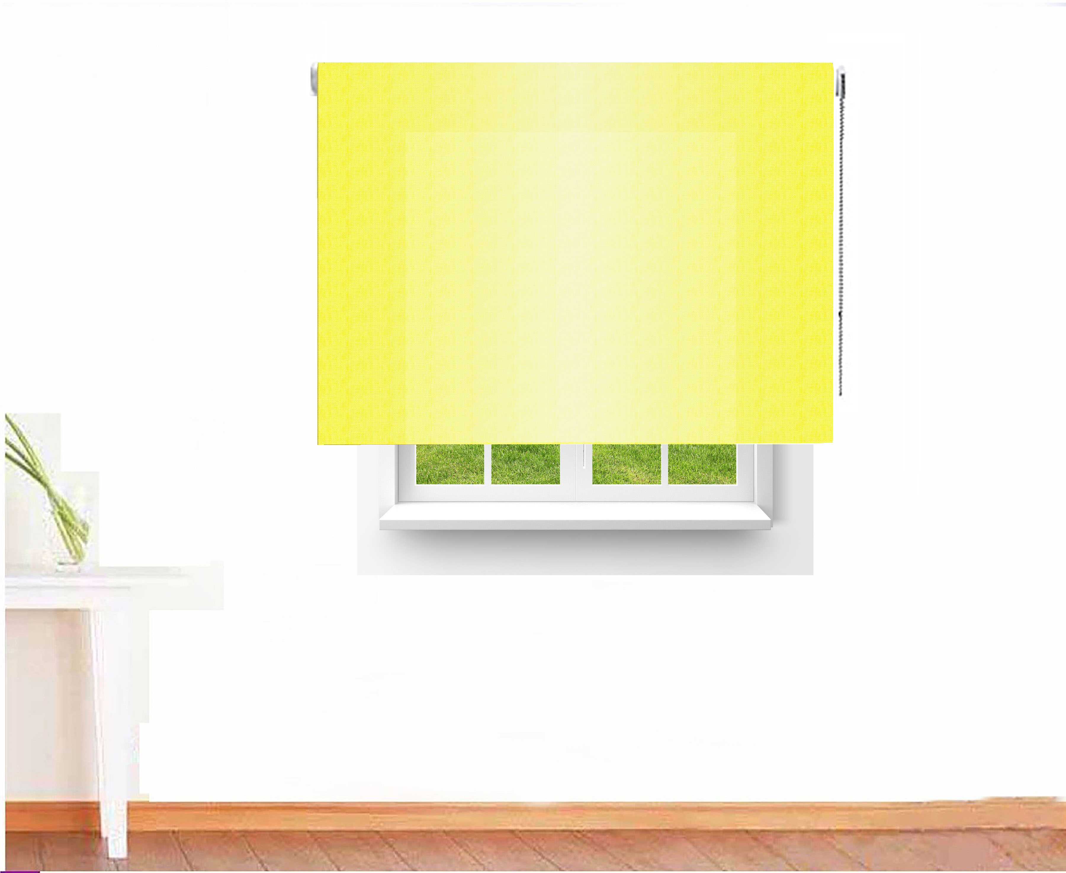 ESTOR ENROLLABLE TRASLÚCIDO MIAMI COLOR AMARILLO