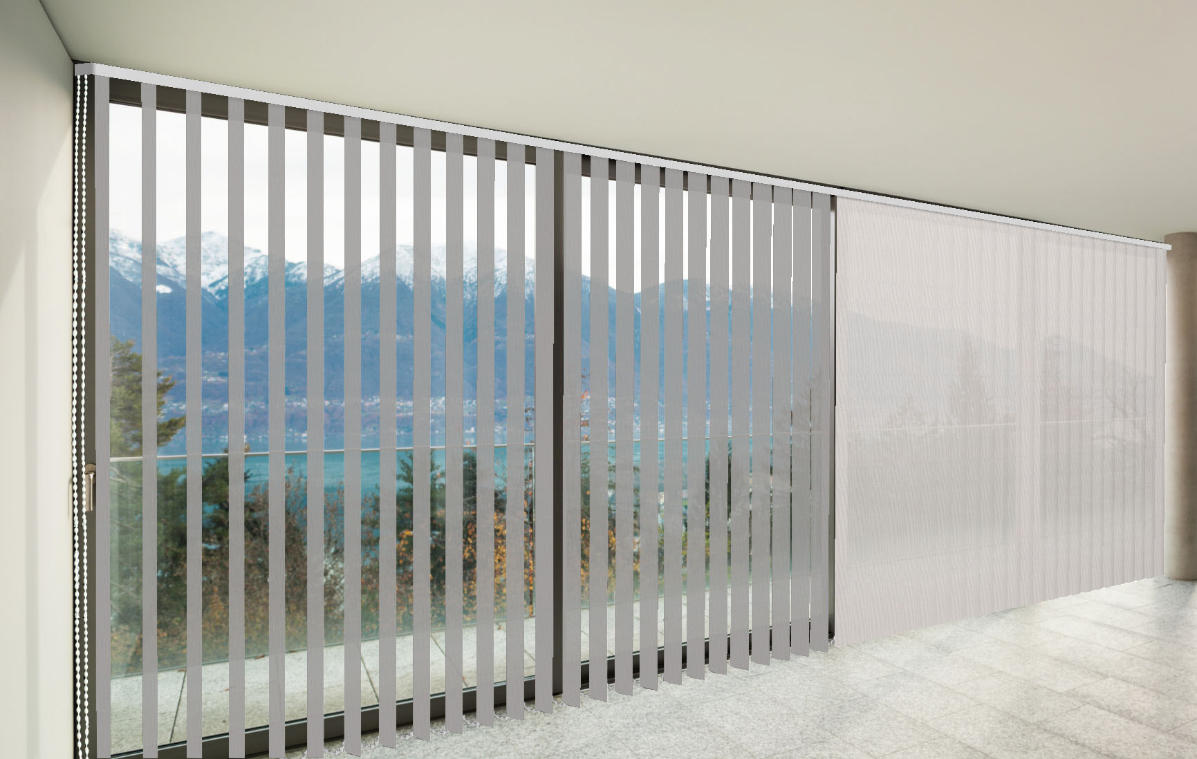 VERTICALES SCREEN 3500 IGNÍFUGO COLOR GRIS PERLA-GRIS OSCURO