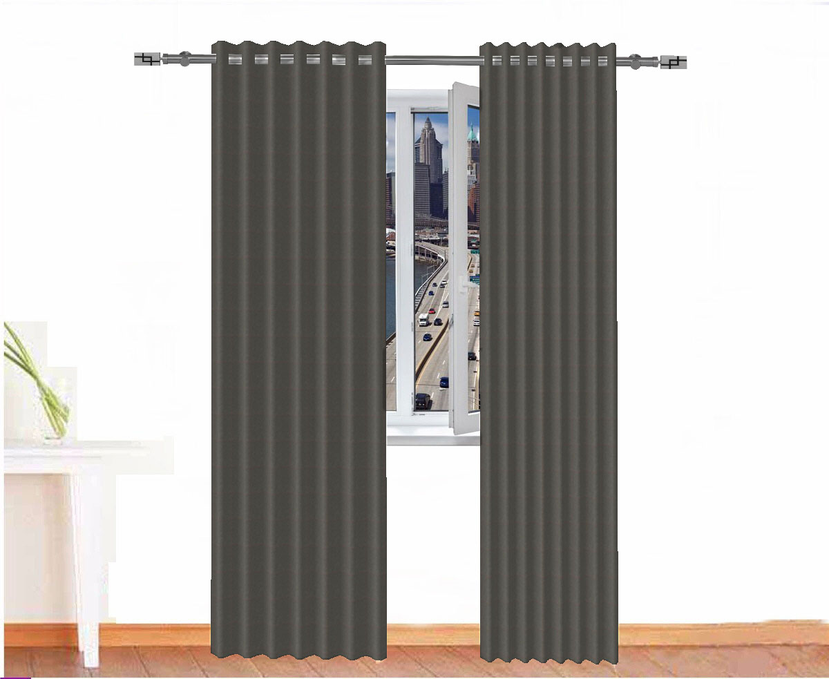 CORTINA OPACA SOBEK IGNÍFUGA COLOR GRIS ACORAZADO