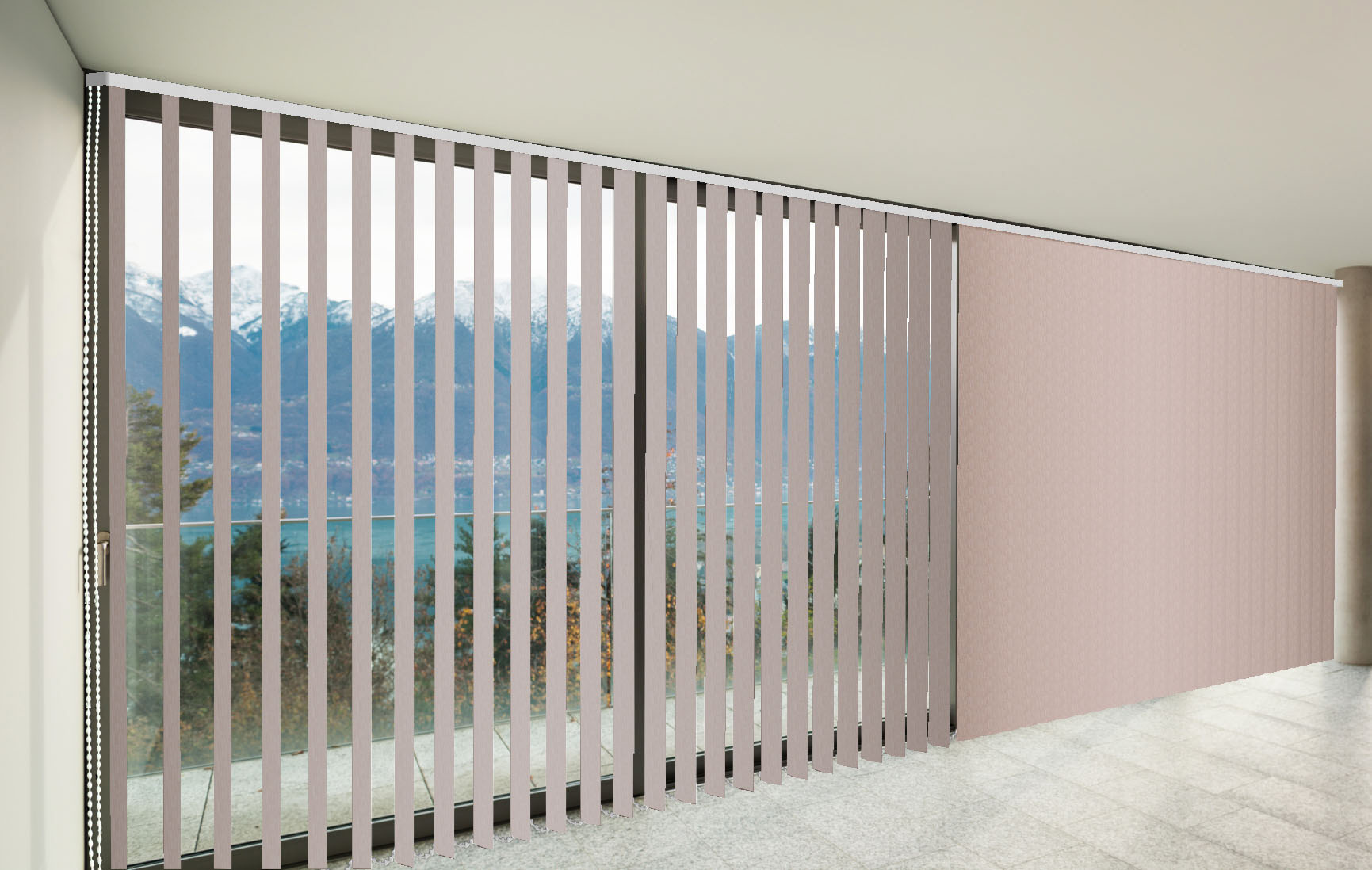 CORTINAS VERTICALES TRASLÚCIDO SHANTUNG COLOR CALABAZA CORTINARTE