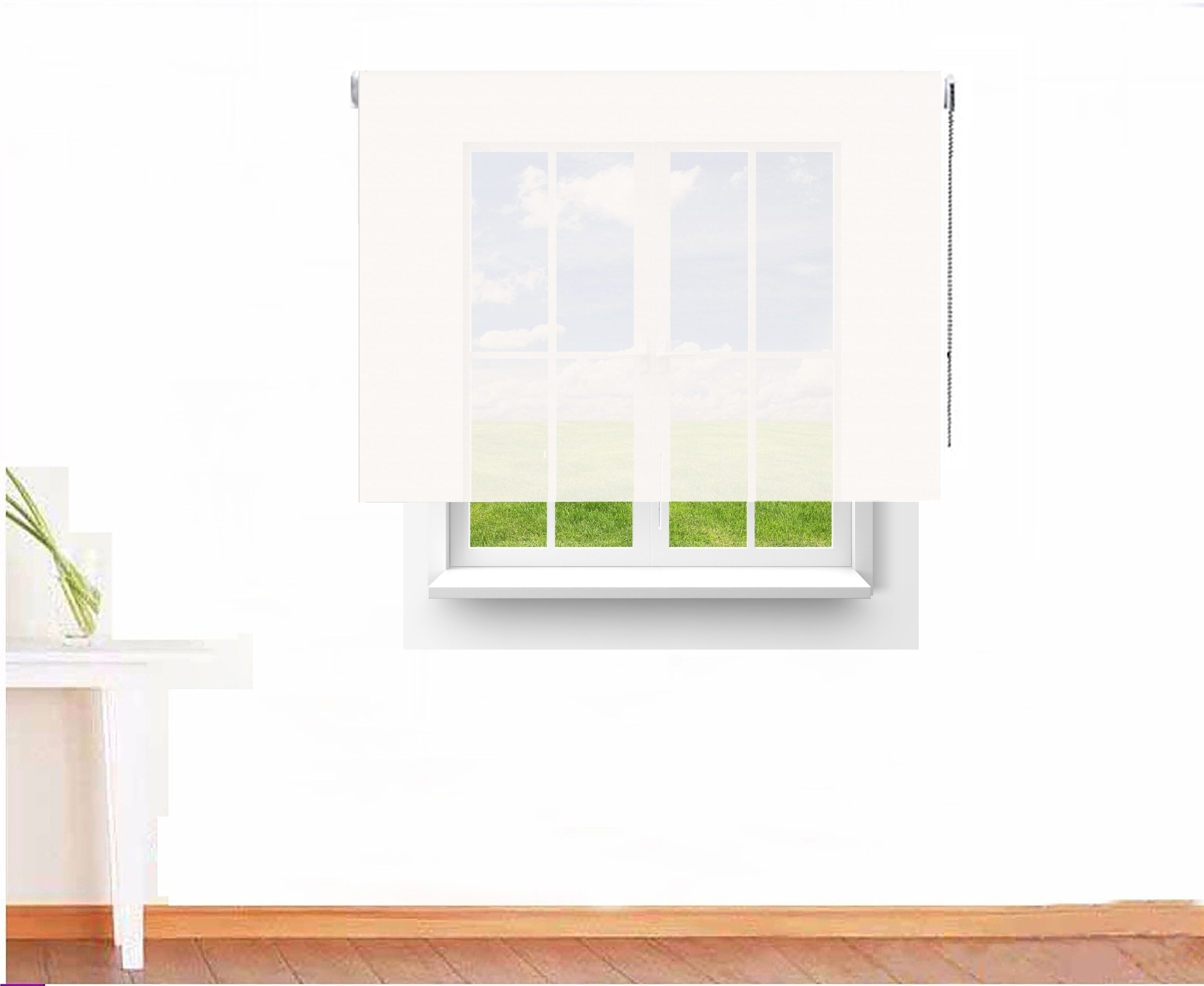 ESTOR ENROLLABLE SCREEN 6000 IGNÍFUGO COLOR BLANCO BLANCO