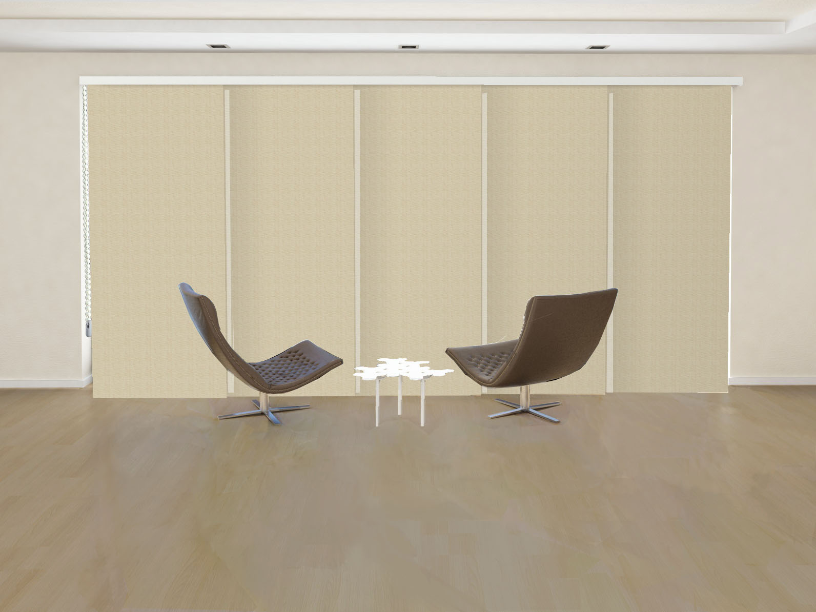PANEL JAPONÉS OPACO SATURNO BLACK OUT COLOR BEIGE