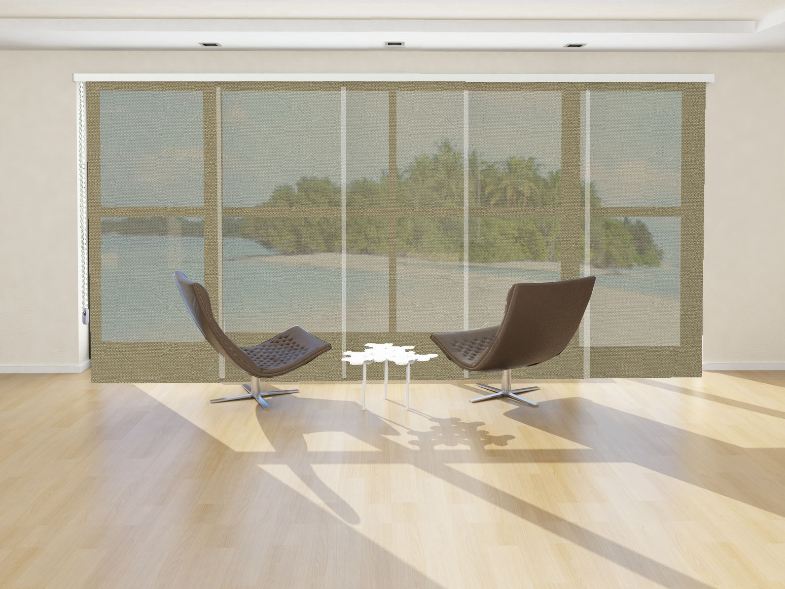 PANEL JAPONÉS SCREEN RUSTIC IGNÍFUGO COLOR PLATA MADERA