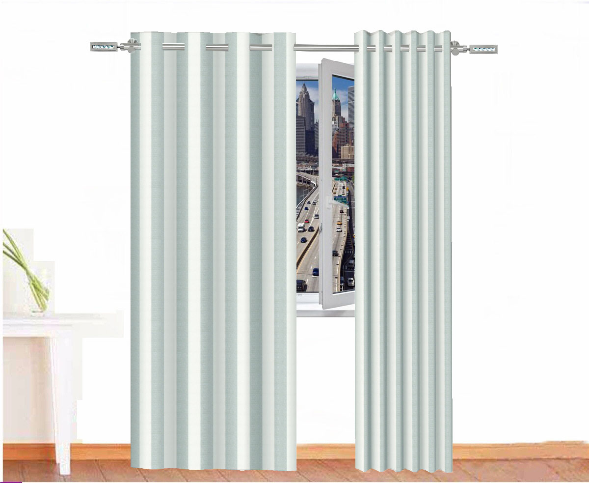 CORTINA DECORTAVA THOR COLOR BLANCO AZUL CLARO