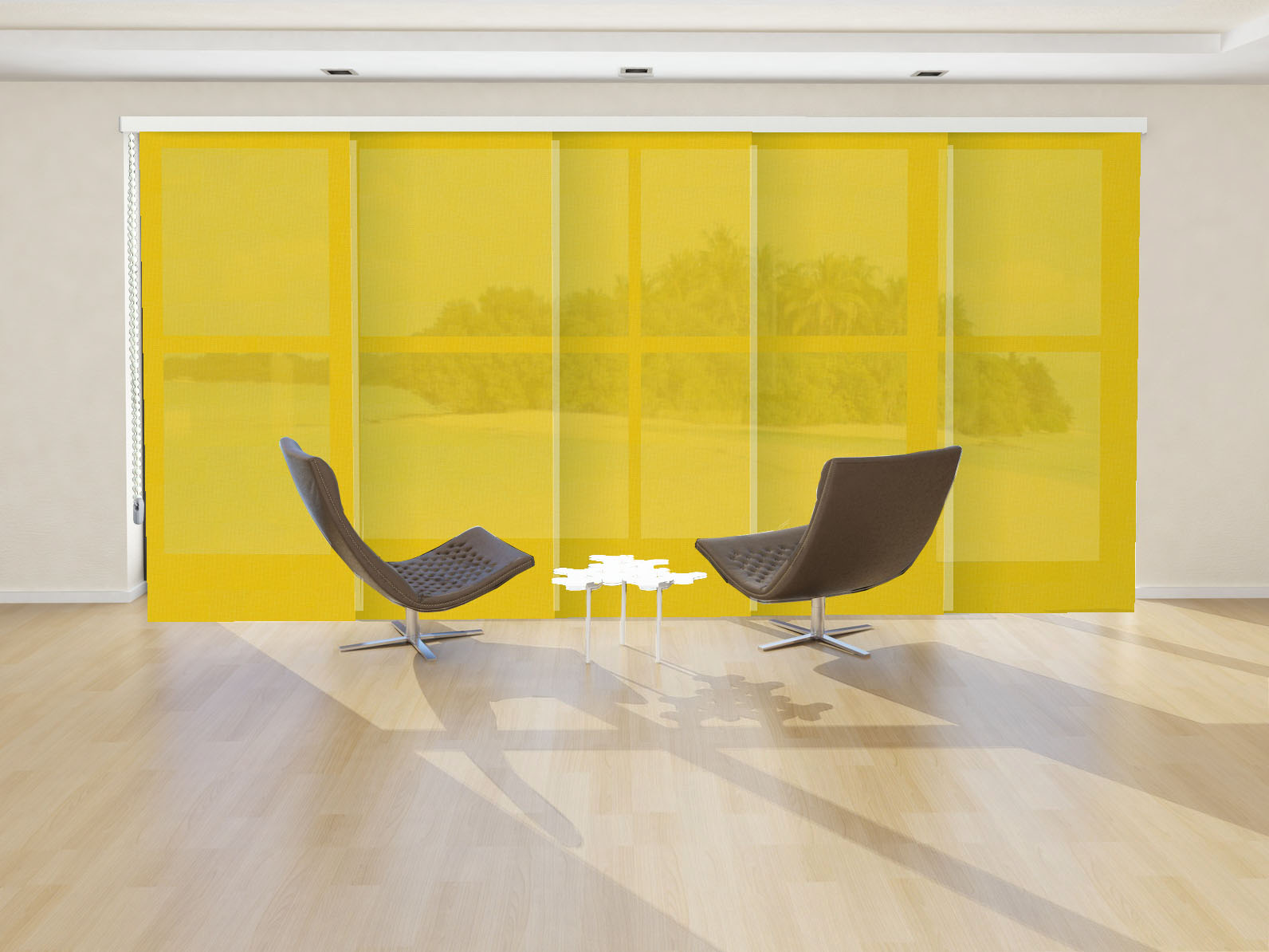 PANEL JAPONÉS SCREEN CRISTAL IGNÍFUGO COLOR AMARILLO