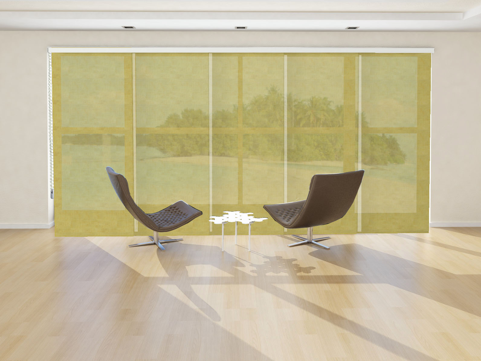 PANEL JAPONÉS VISILLO ISIS LINO BEIGE