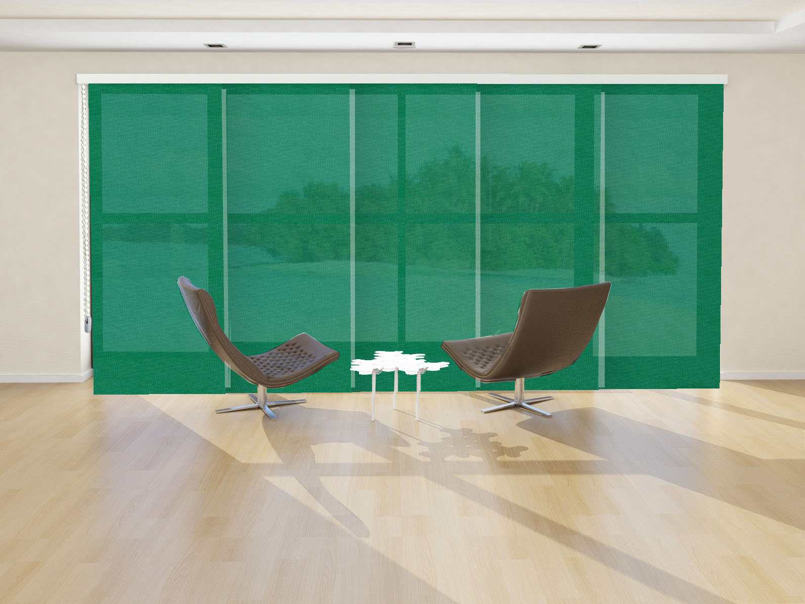 PANEL JAPONÉS SCREEN CRISTAL IGNÍFUGO COLOR VERDE