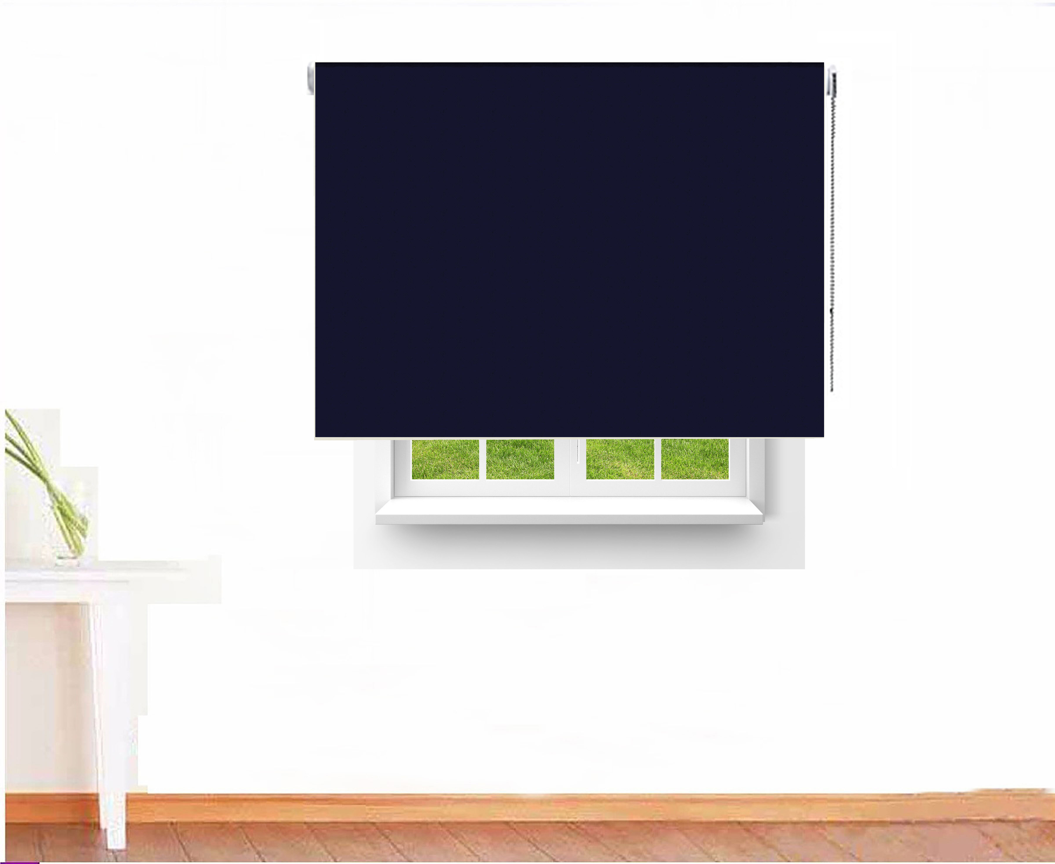 ESTOR ENROLLABLE OPACO C BLACK OUT COLOR AZUL MARINO