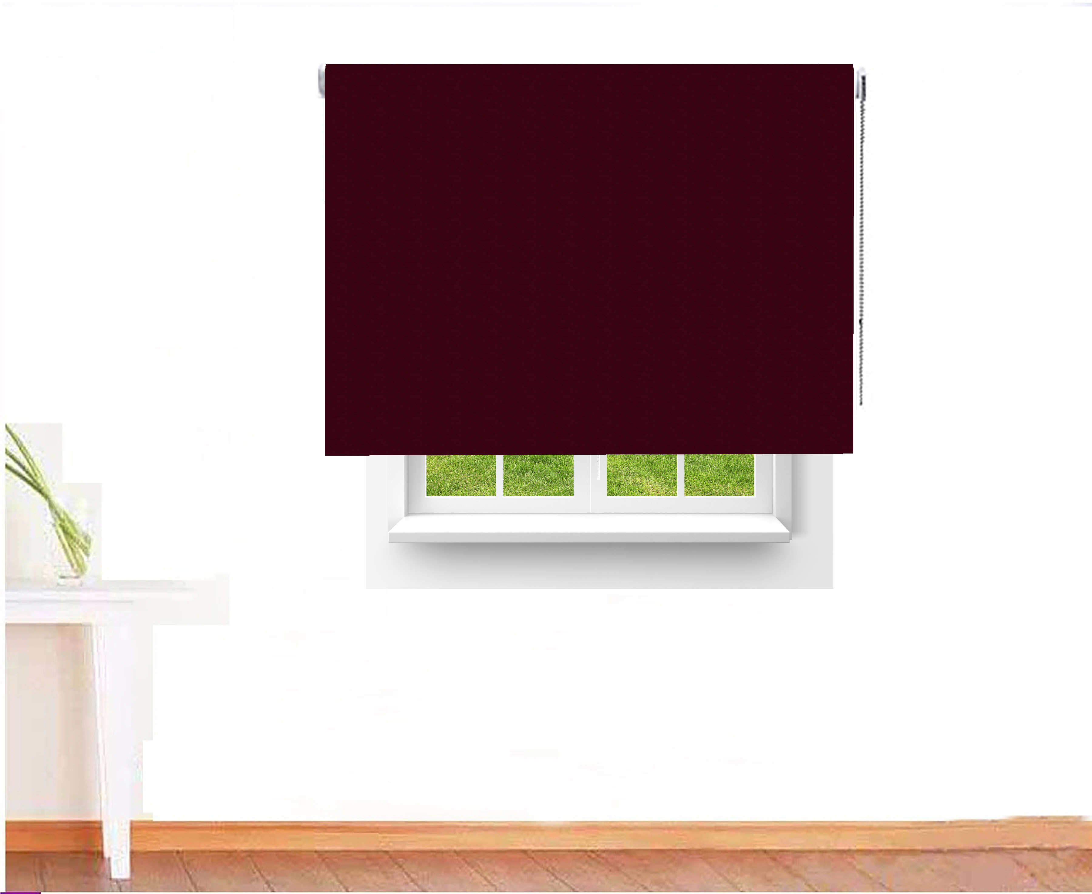 ESTOR ENROLLABLE OPACO C BLACK OUT COLOR BURDEOS