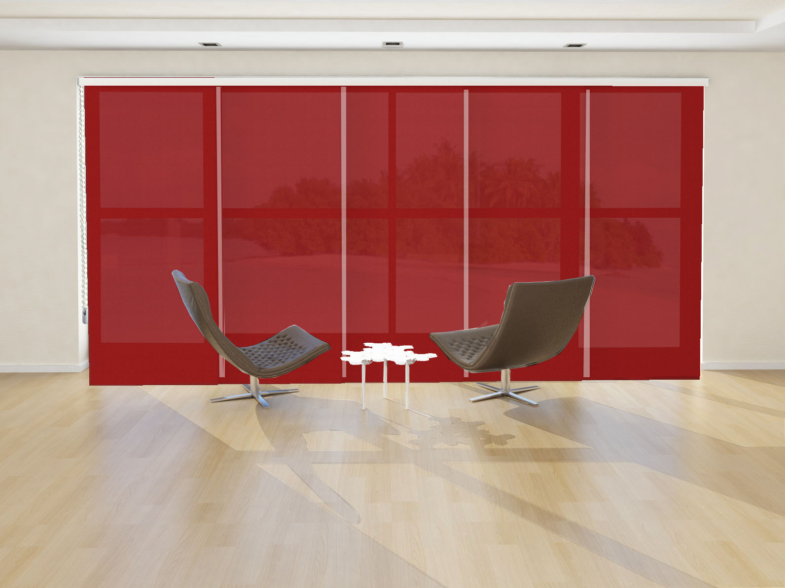 PANEL JAPONÉS SCREEN 6000 IGNÍFUGO COLOR ROJO FERRARI