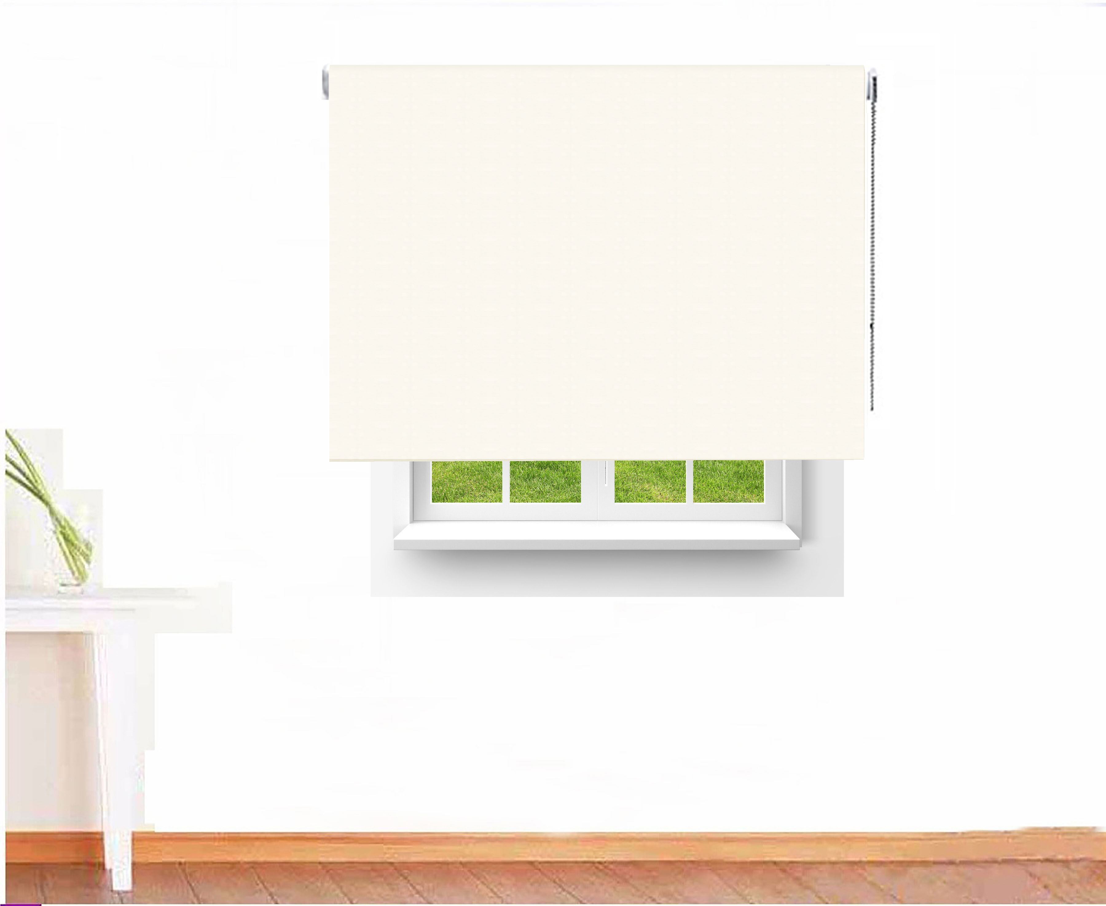 ESTOR ENROLLABLE OPACO C BLACK OUT COLOR BLANCO ROTO