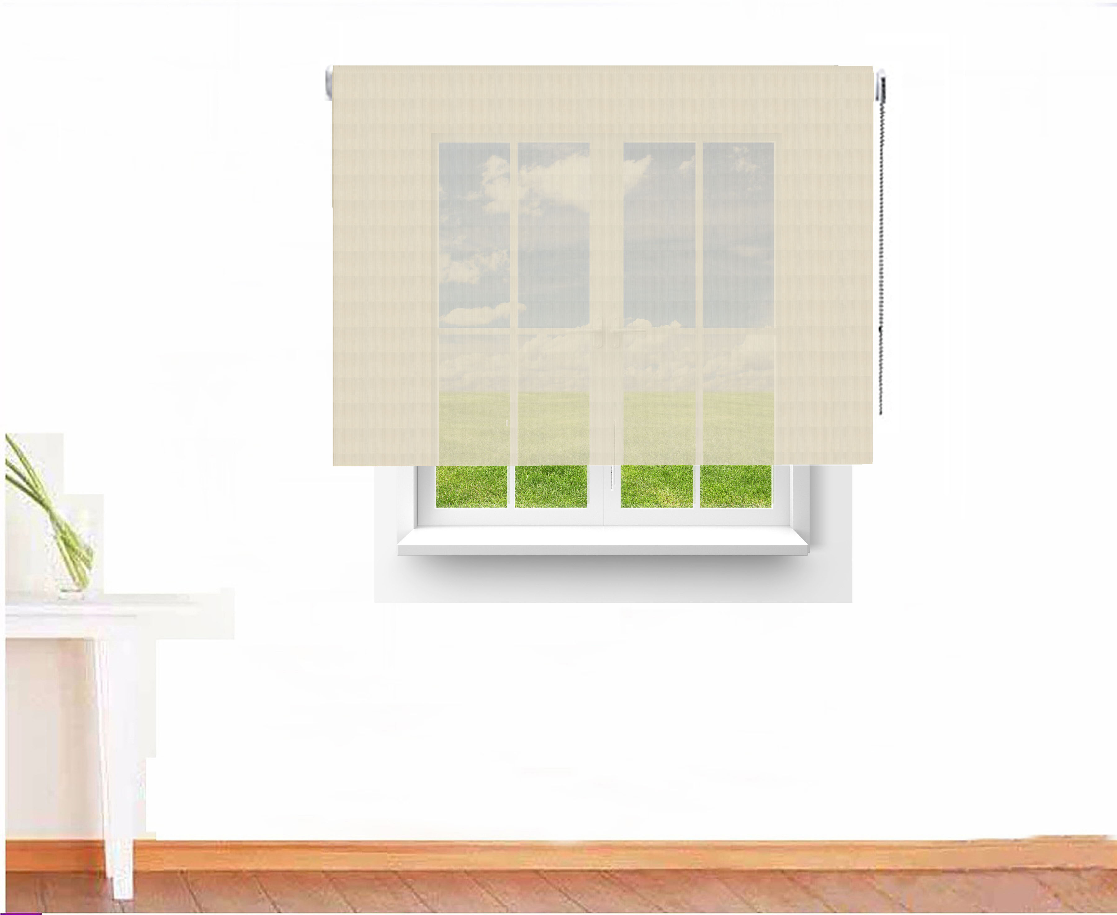 ESTOR ENROLLABLE SCREEN 5000 IGNÍFUGO COLOR BLANCO LINO