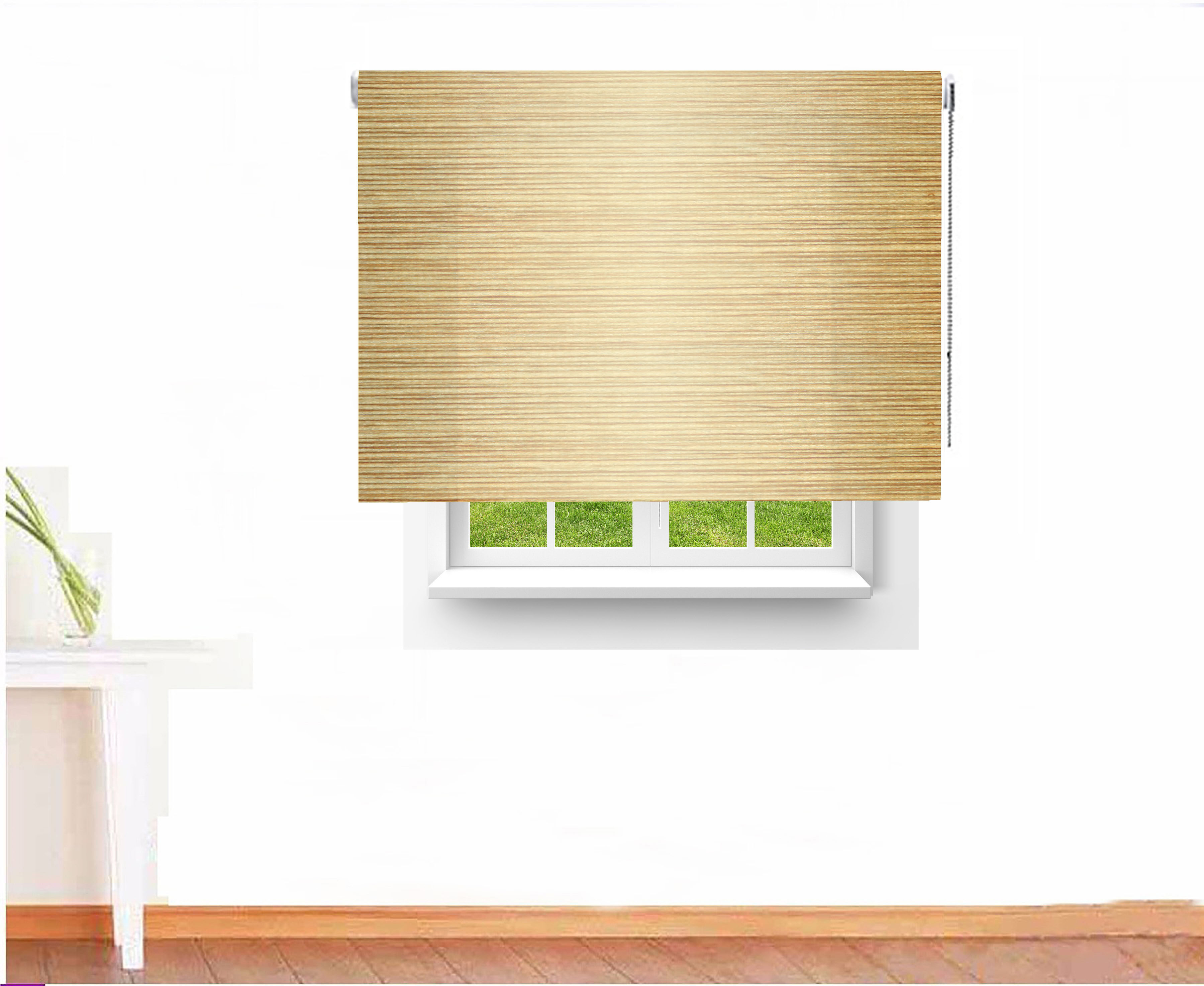 ESTOR ENROLLABLE TRASLÈCIDO WOOD COLOR MADERA CLARA