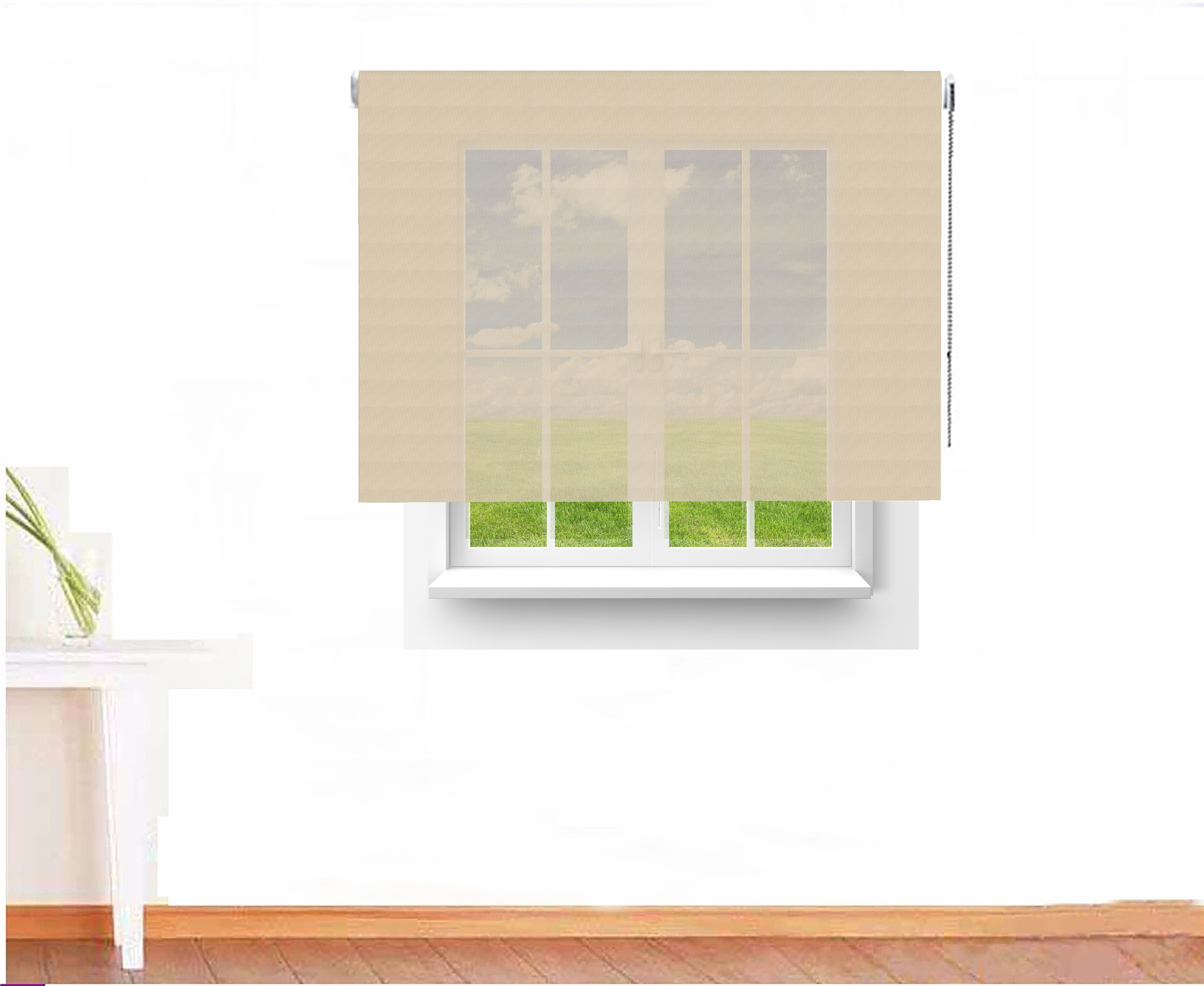 ESTOR ENROLLABLE SCREEN 5000 IGNÍFUGO COLOR BLANCO SABLE