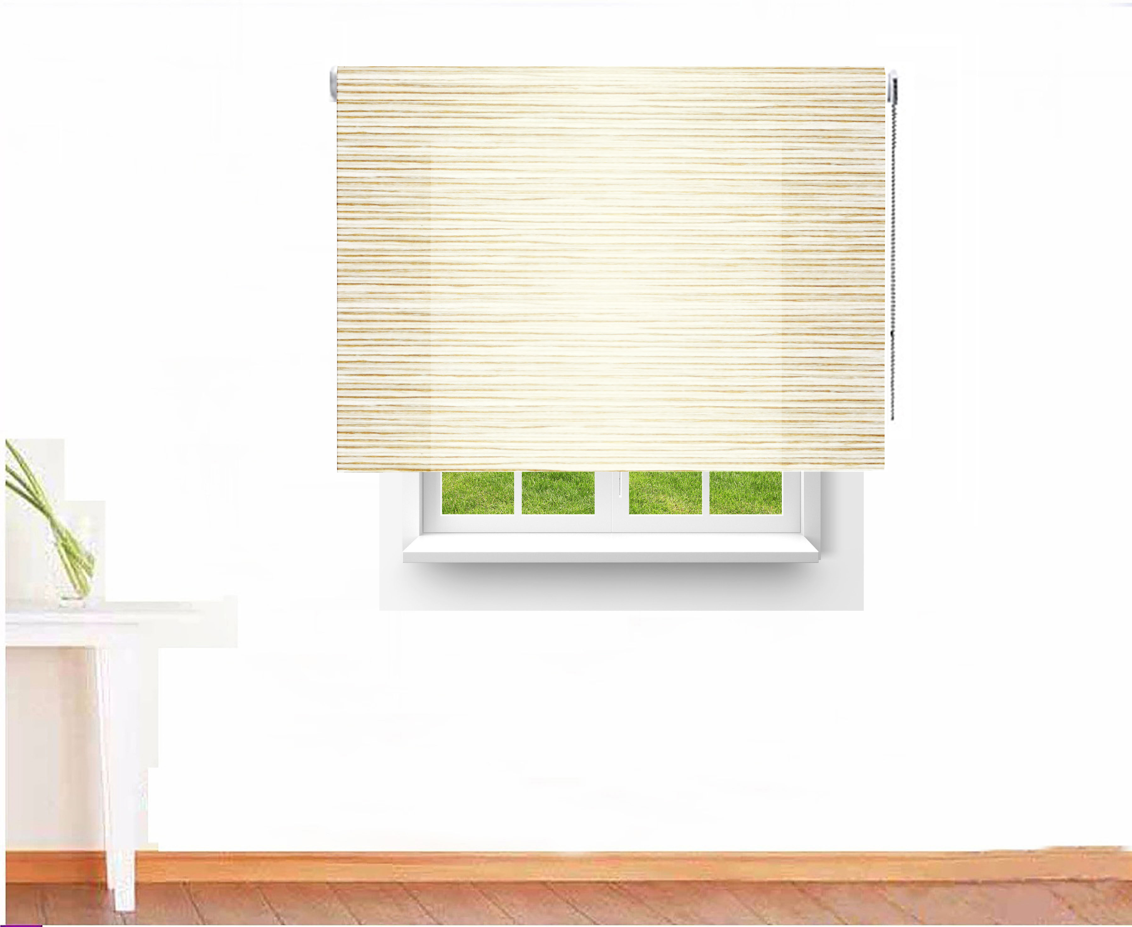 ESTOR ENROLLABLE TRASLÈCIDO WOOD COLOR BEIGE