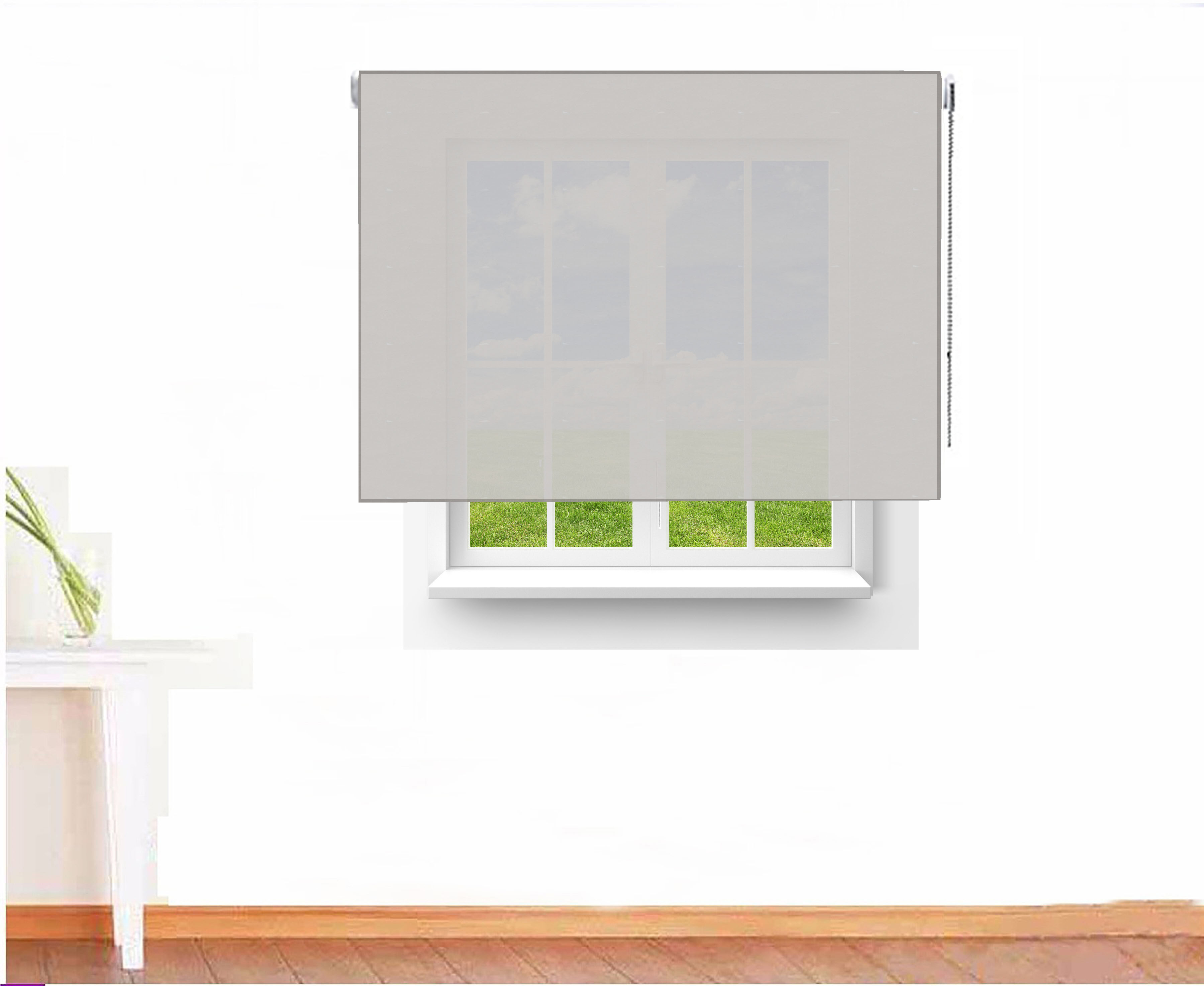 ESTOR ENROLLABLE SCREEN 4000 IGN÷FUGO COLOR BLANCO GRIS PERLA
