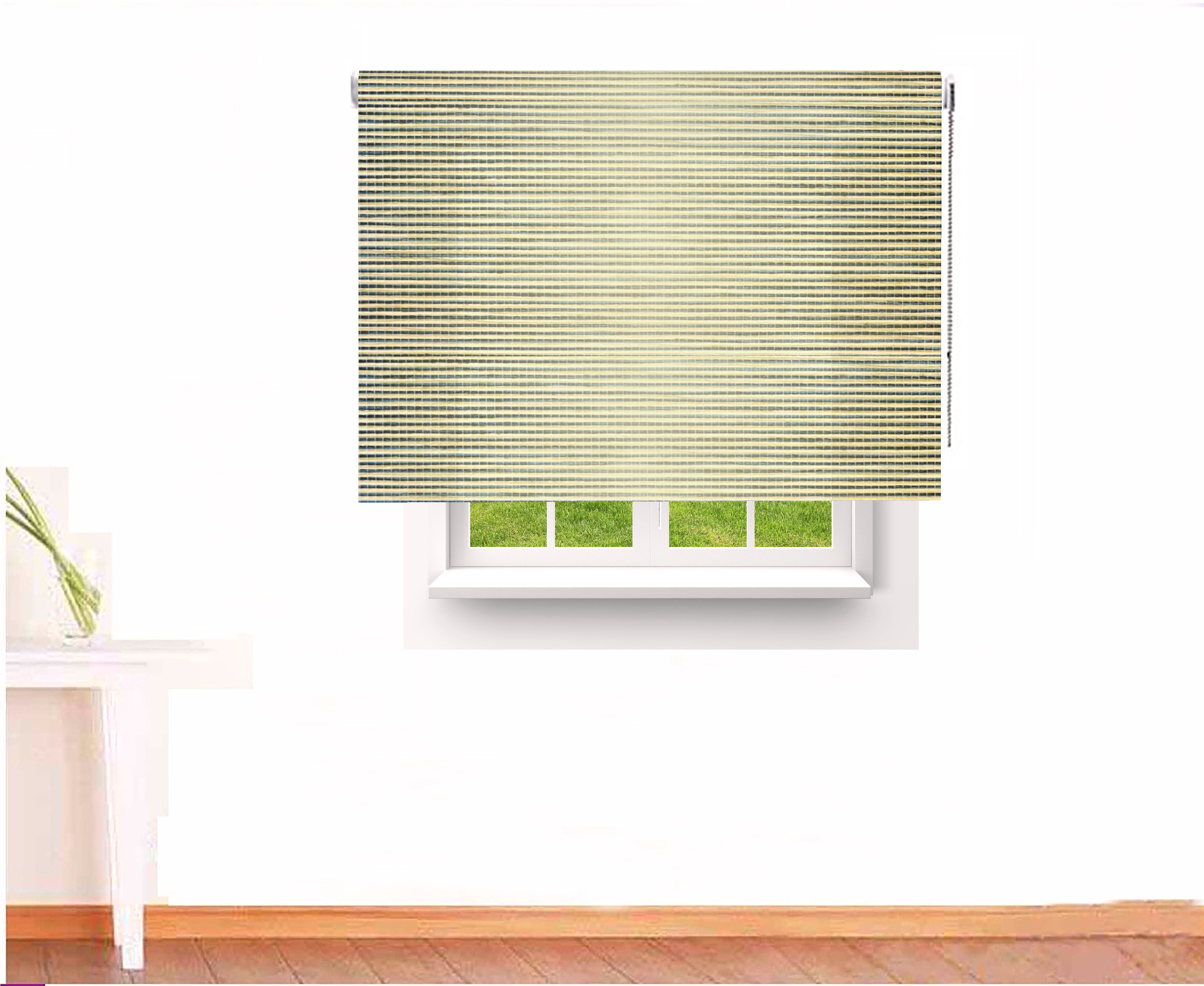 ESTOR ENROLLABLE TRASLÈCIDO WOOD COLOR BLANCA GRIS