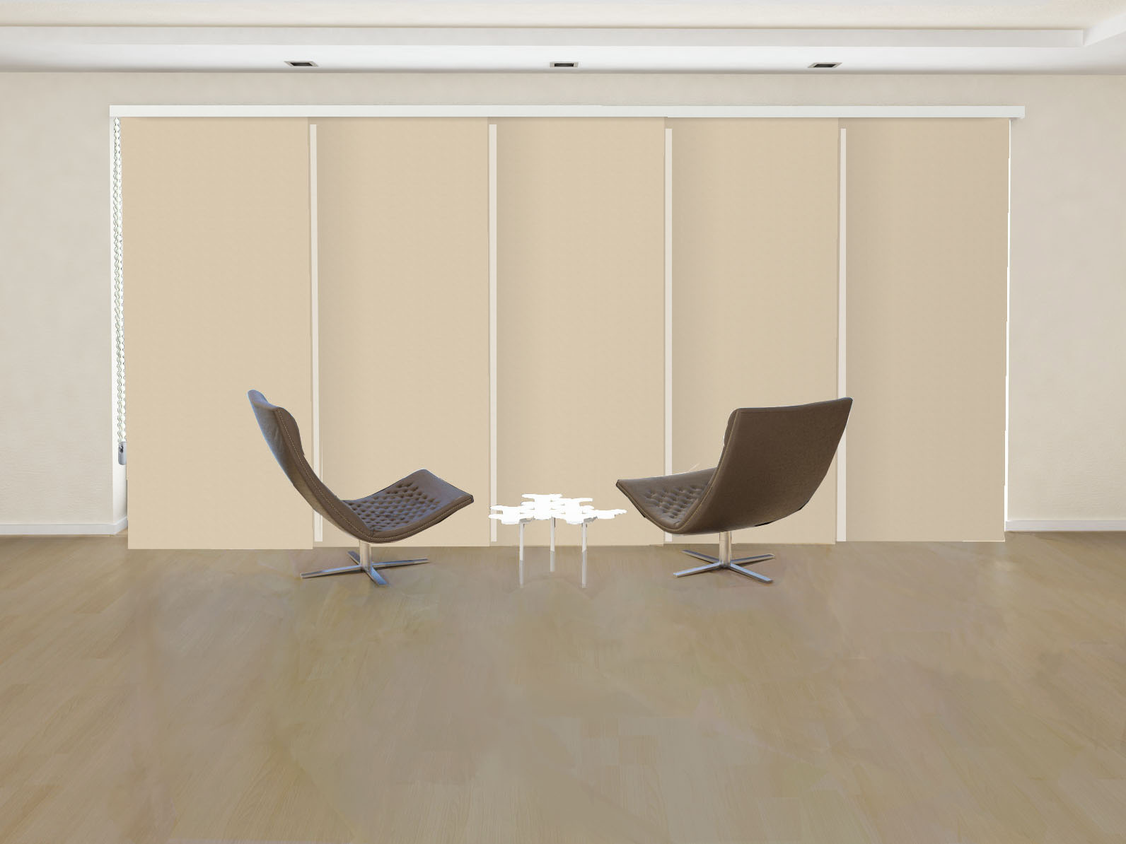 PANEL JAPONÉS OPACO N BLACK OUT COLOR BEIGE OSCURO