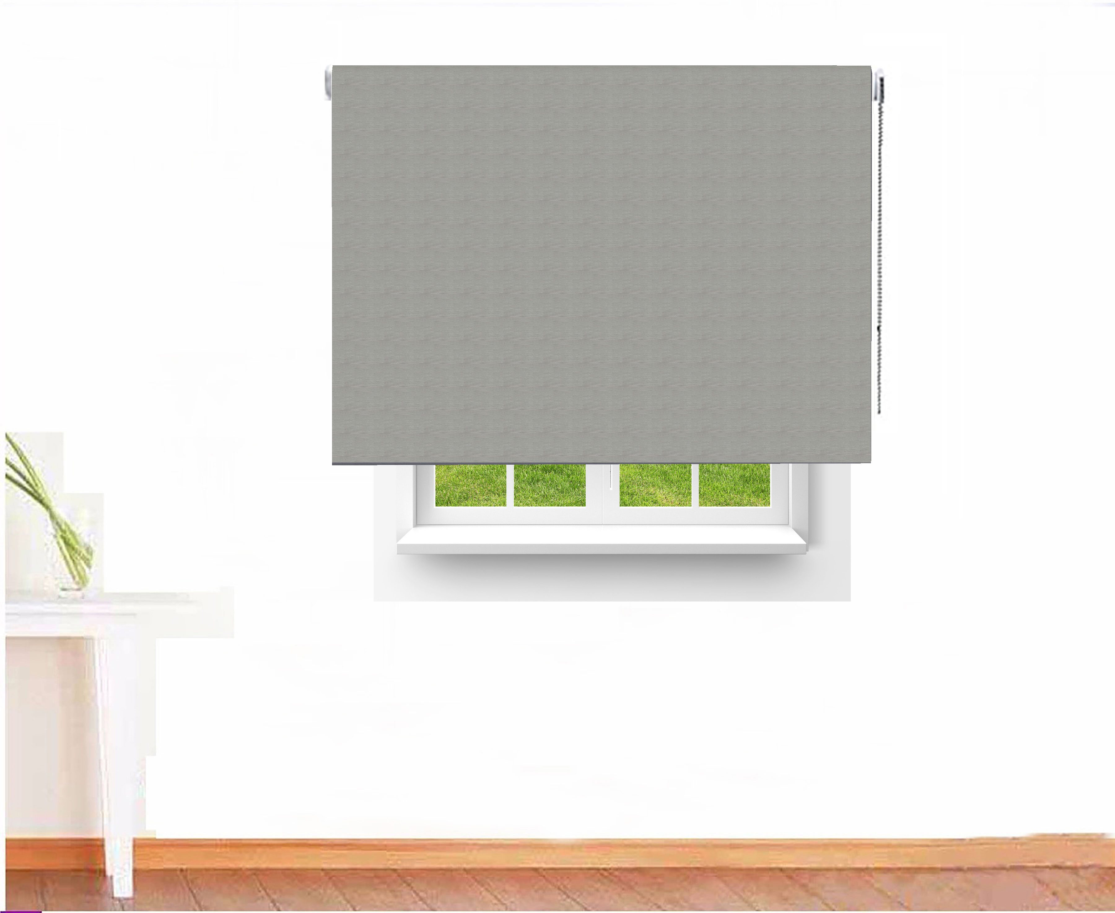 ESTOR ENROLLABLE OPACO C BLACK OUT COLOR GRIS ACORAZADO