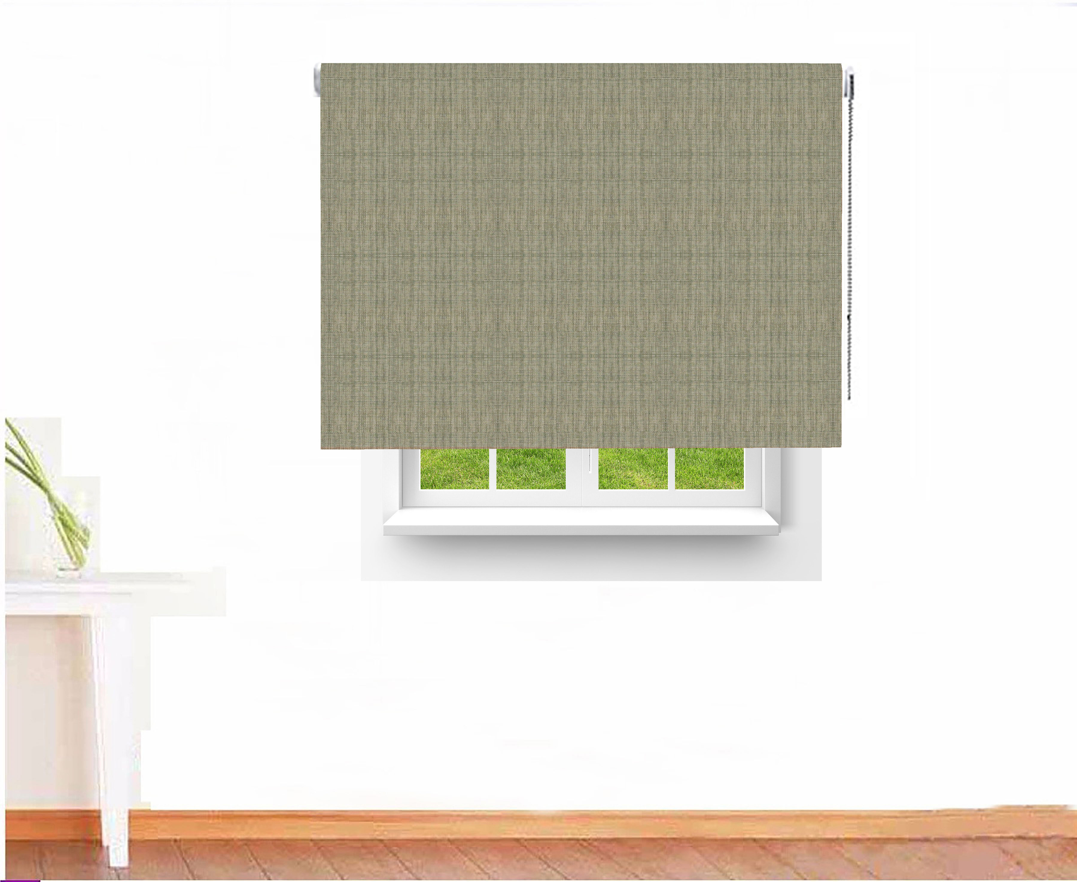 ESTOR ENROLLABLE OPACO SATURNO BLACK OUT COLOR GRIS
