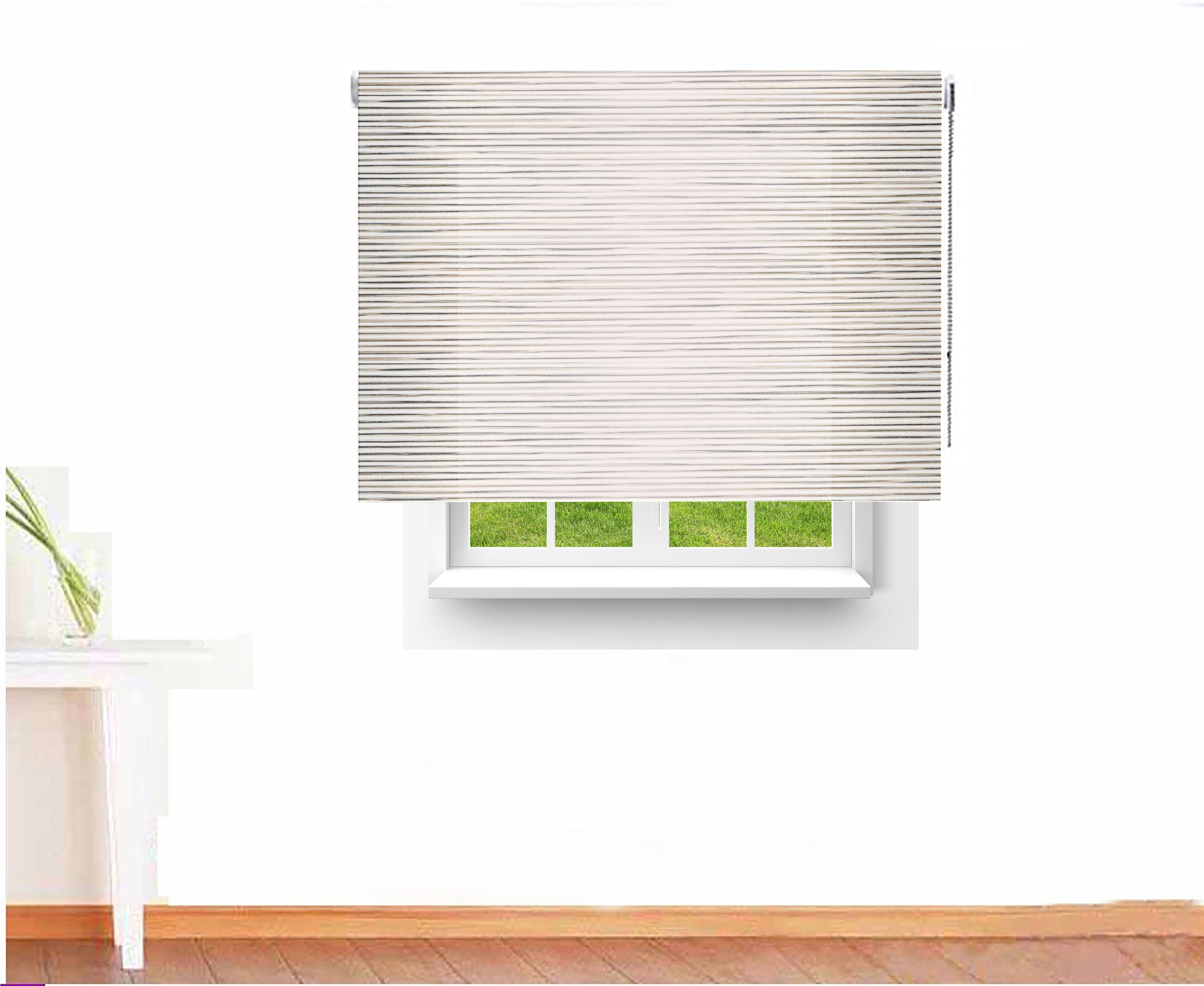 ESTOR ENROLLABLE TRASLÚCIDO WOOD COLOR BLANCA CLARA