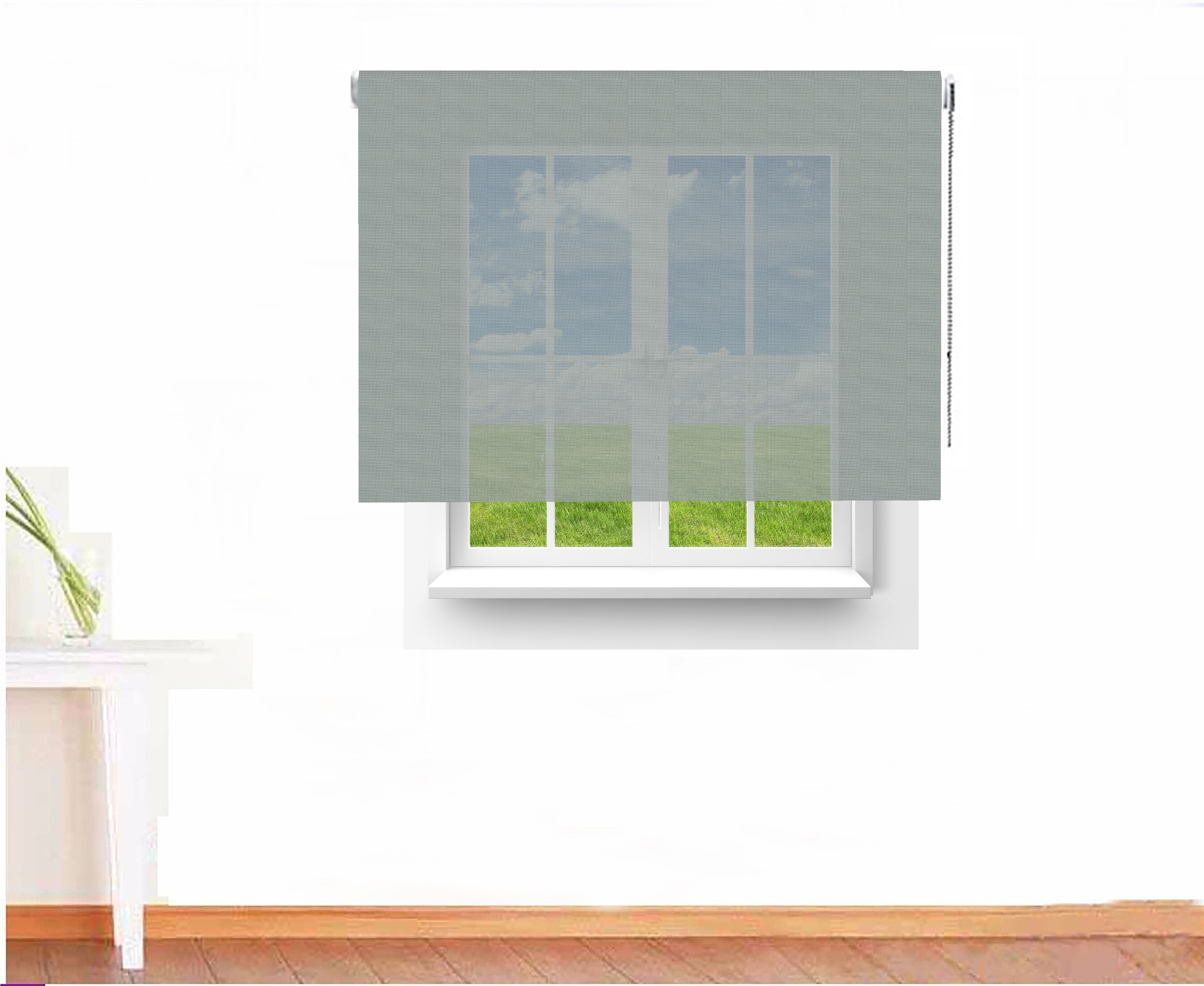 ESTOR ENROLLABLE SCREEN 5000 IGNÍFUGO COLOR GRIS PERLA GRIS OSCURO