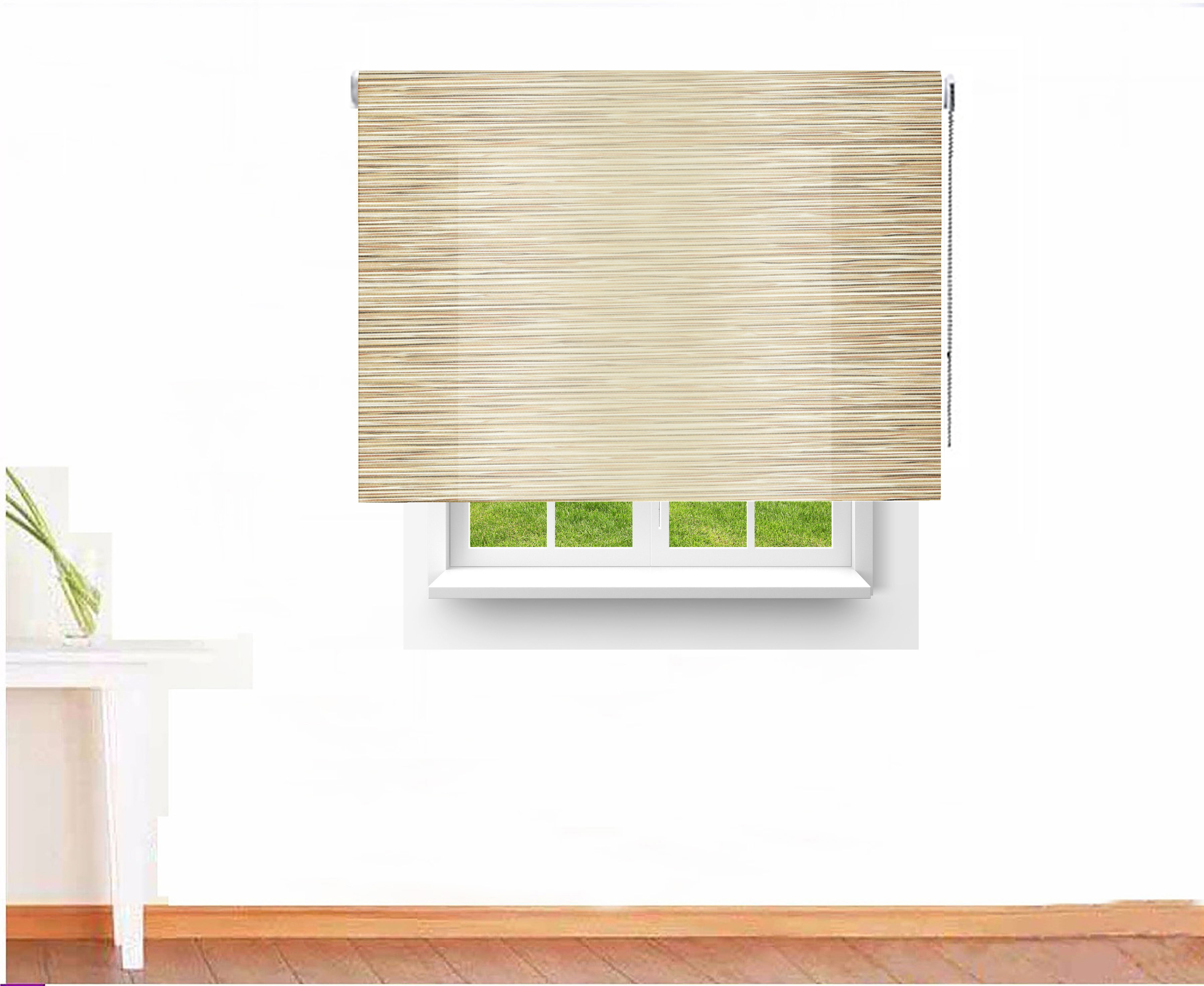 ESTOR ENROLLABLE TRASLÚCIDO WOOD COLOR MADERA NATURAL