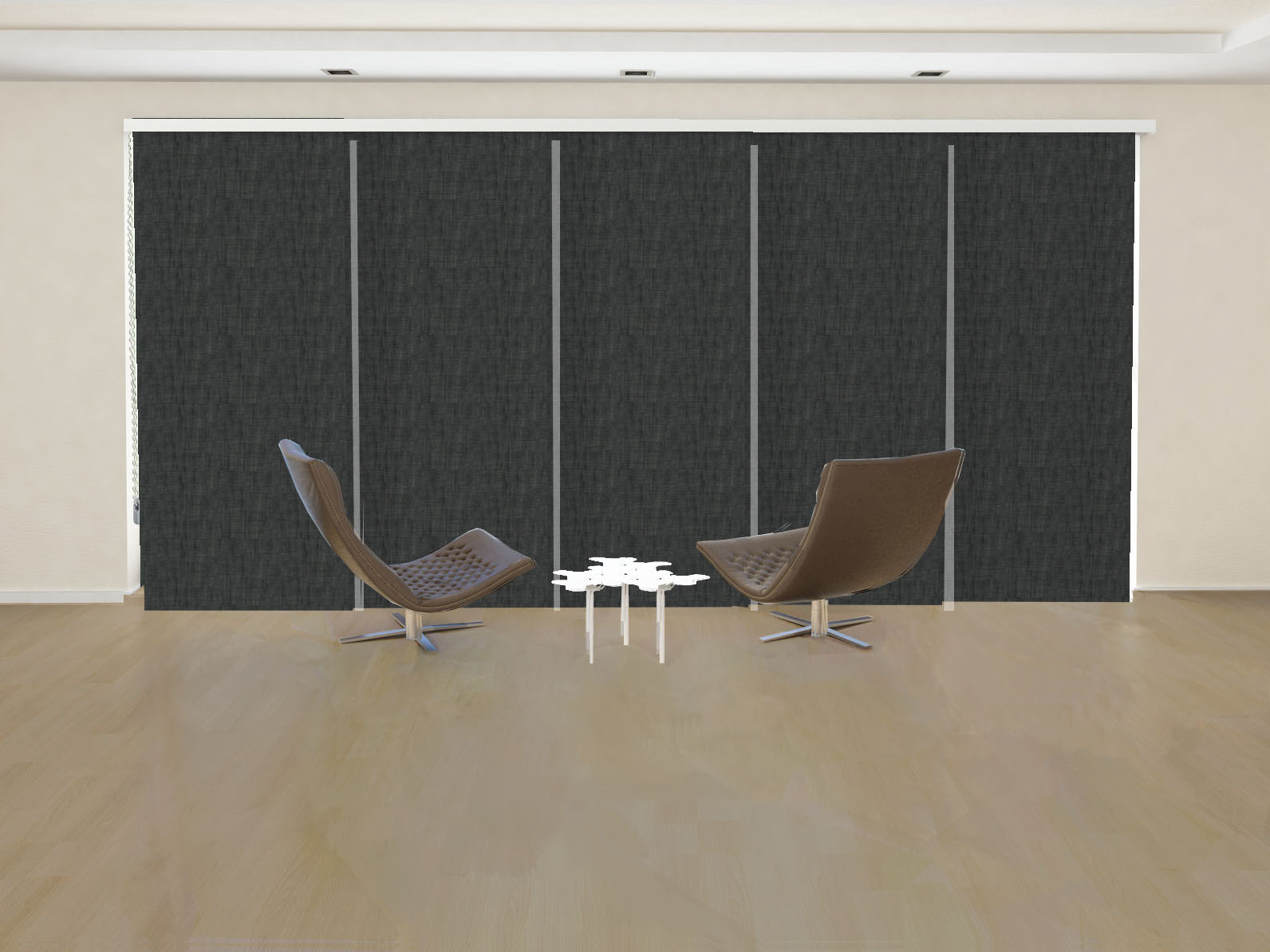 PANEL JAPONÉS OPACO SATURNO BLACK OUT COLOR GRIS ACORAZADO