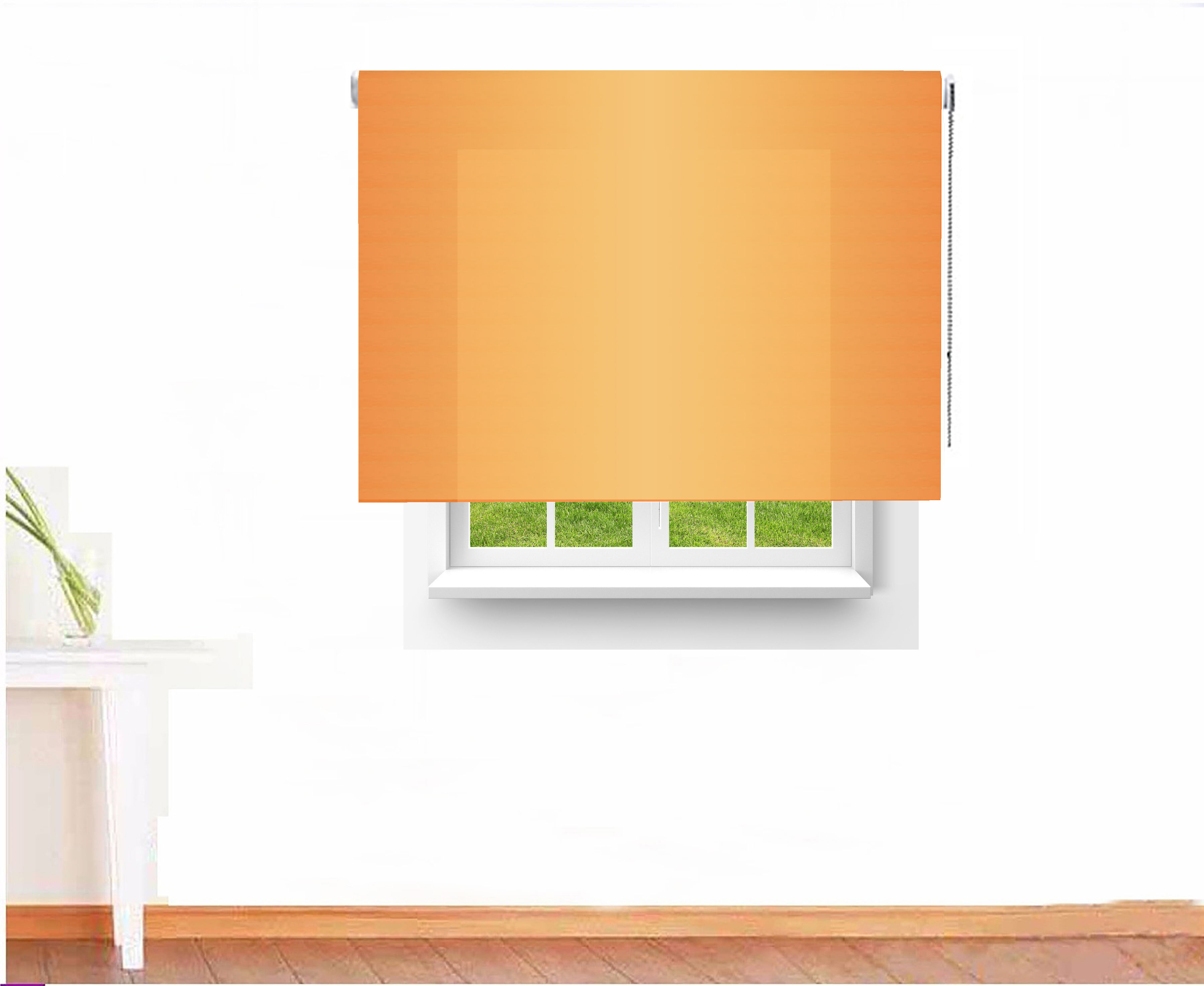 ESTOR ENROLLABLE TRASLÈCIDO AFRODITA COLOR NARANJA 
