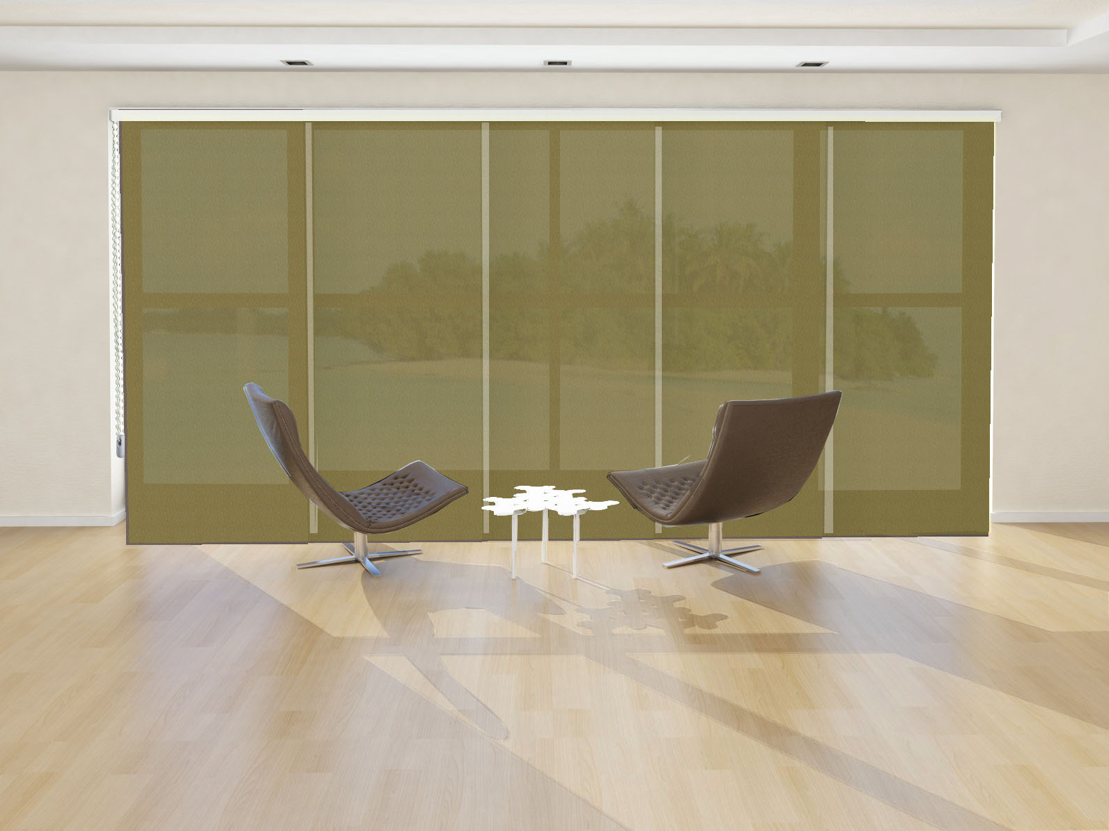 PANEL JAPONÉS SCREEN 6000 IGNÍFUGO COLOR GRIS OSCURO SABLE