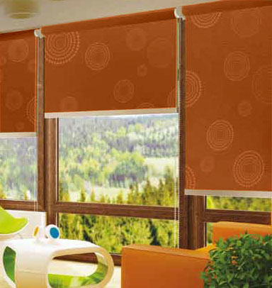 ESTOR ENROLLABLE OPACO HERA COLOR NARANJA