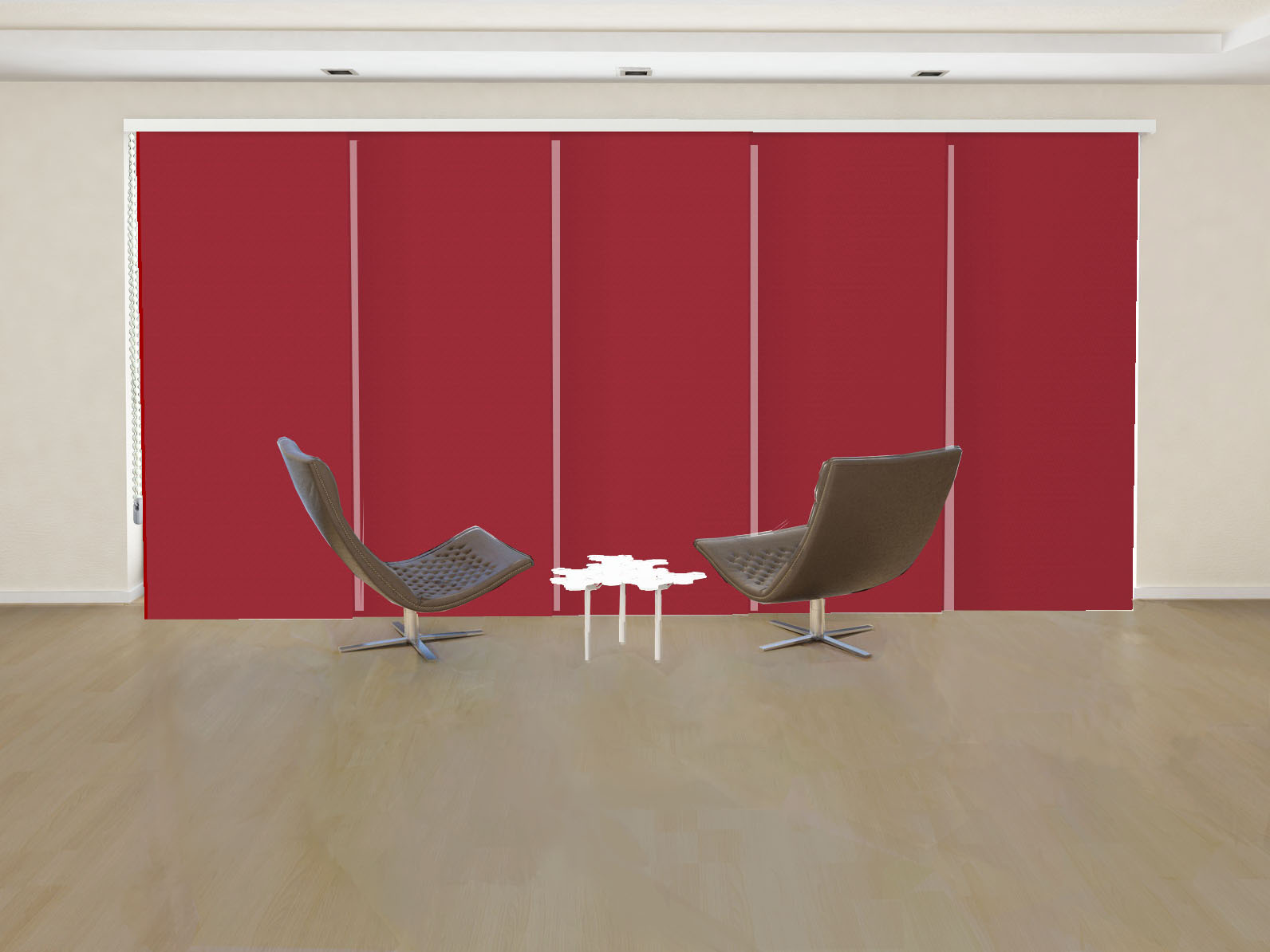 PANEL JAPONÉS OPACO ARTEMISA COLOR ROJO BURDEOS
