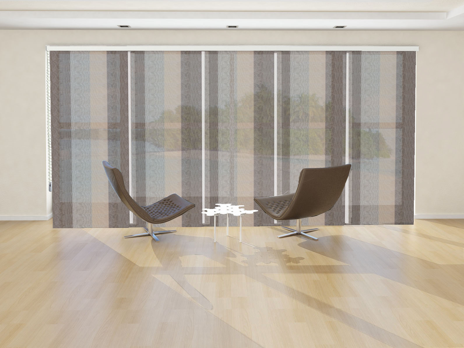 PANEL JAPONÉS DECORATIVO VENUS COLOR PARDO CANELA BEIGE