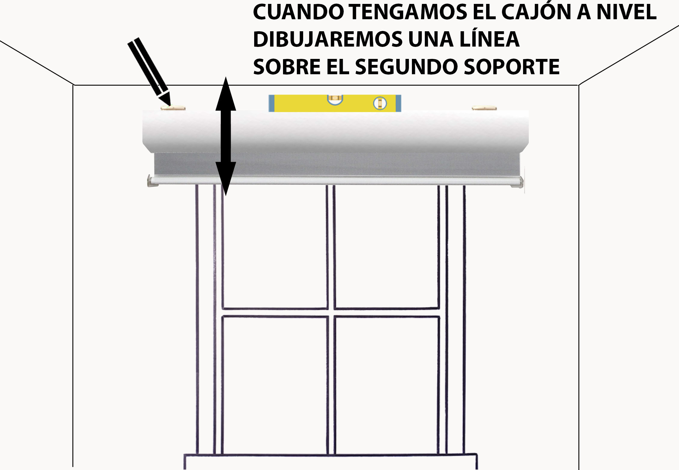 CÓMO MONTAR ESTORES ENROLLABLES NOCHE Y DÍA A PARED