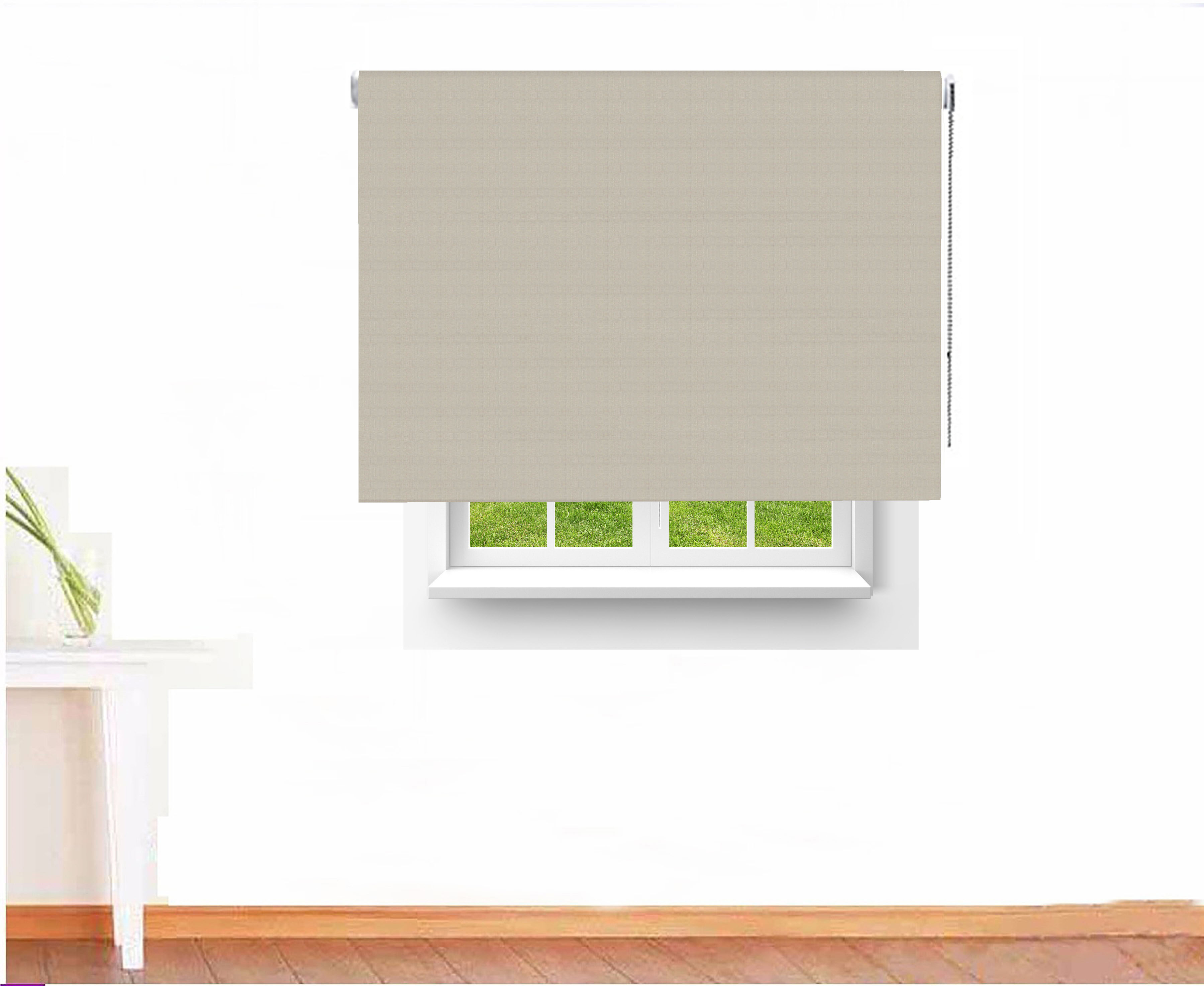 ESTOR ENROLLABLE OPACO JUPITER BLACK OUT COLOR GRIS CENIZA