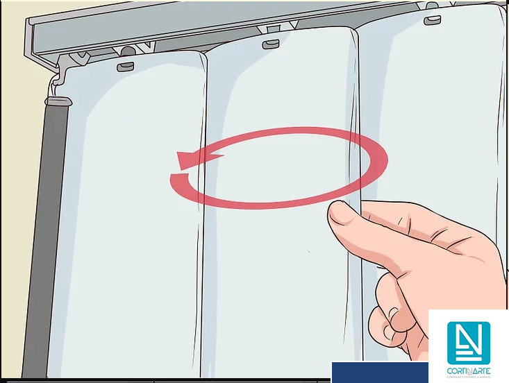 cómo reparar cortinas de lamas verticales