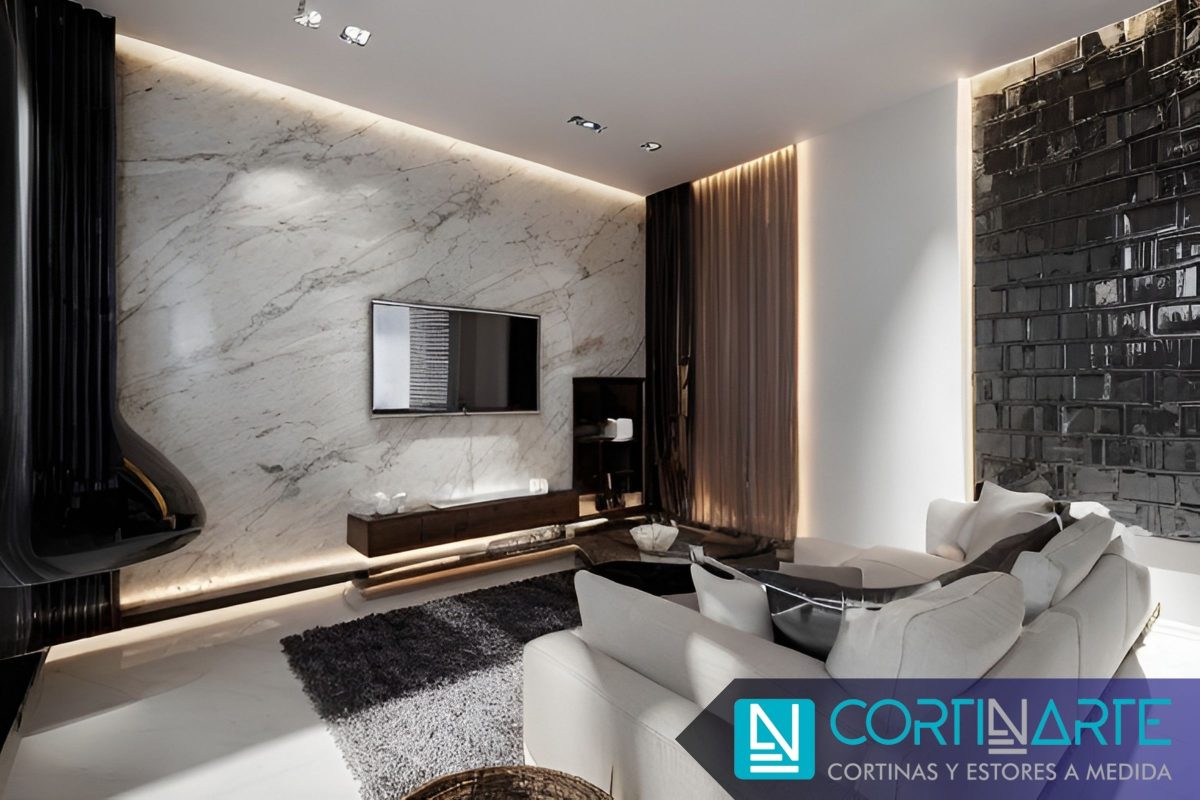 Cortinas para Interiorismo Residencial comedor decoración lujo