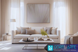 Cortinas Elegantes para Decoración salón colores claros
