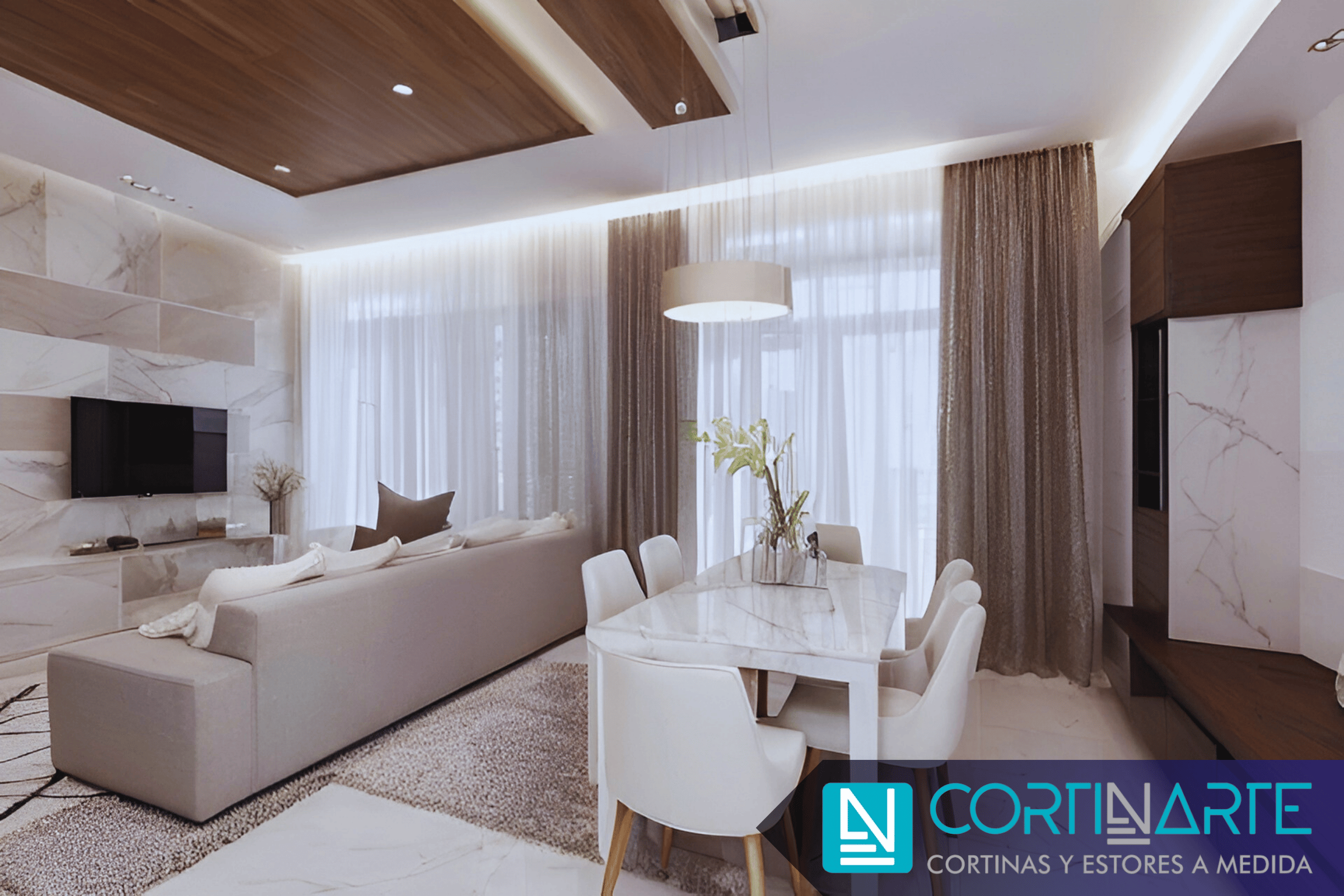 Cortinas a Medida para Interiorismo visillo y cortina decorativa Cortinarte